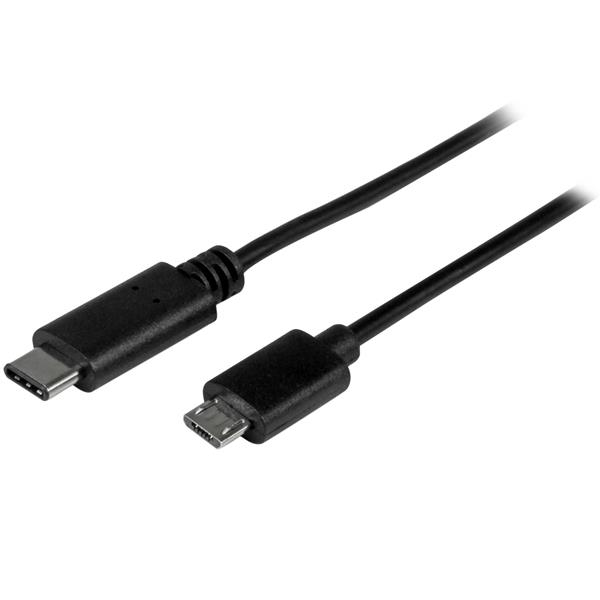 StarTech.com Cable Adaptador de 50cm USB-C a Micro USB-B - USB 2.0, 0,5 m, USB C, Micro-USB B, 2.0,