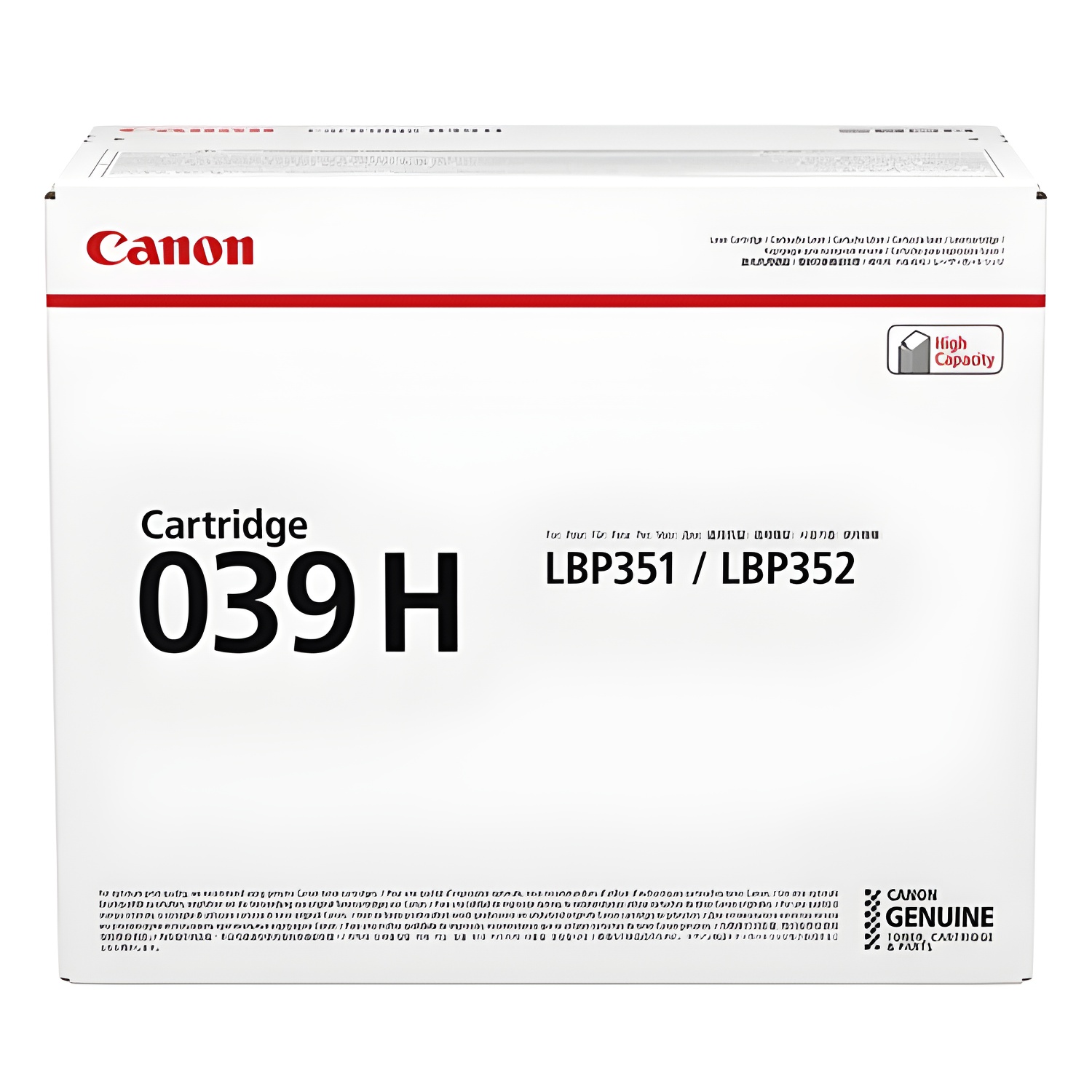 Canon toner  039h i-sensys lbp351x lbp352x 25.000 pag. alta capacidad