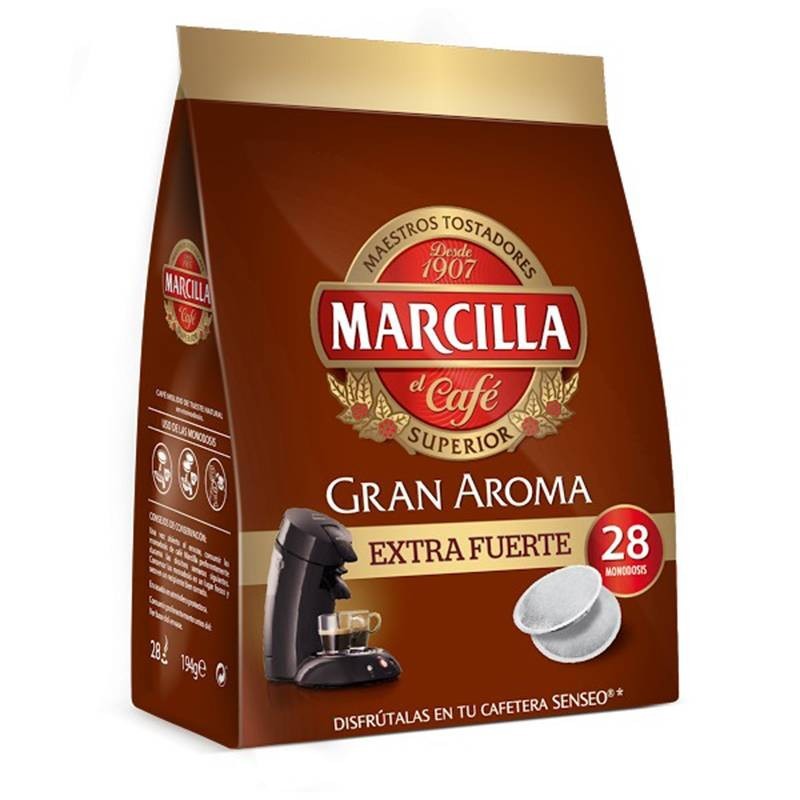 Marcilla - Café Extra fuerte Marcilla, 28 Monodosis Senseo 8410091071001