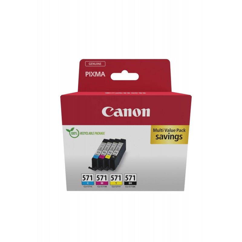 Canon - 0386C008 cartucho de tinta 4 pieza(s) Original Negro, Cian, Magenta, Amarillo 0386C008