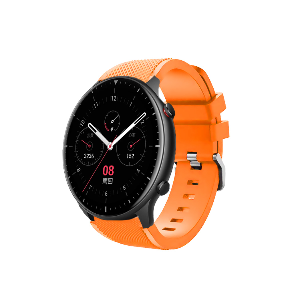 Correas de silicona para Amazfit GTR GTR 2 GTR 3 GTR 4 GTR 2e pulseras de colores para reloj inteligente smartwatch, tejido suave impermeable cierre con hebilla