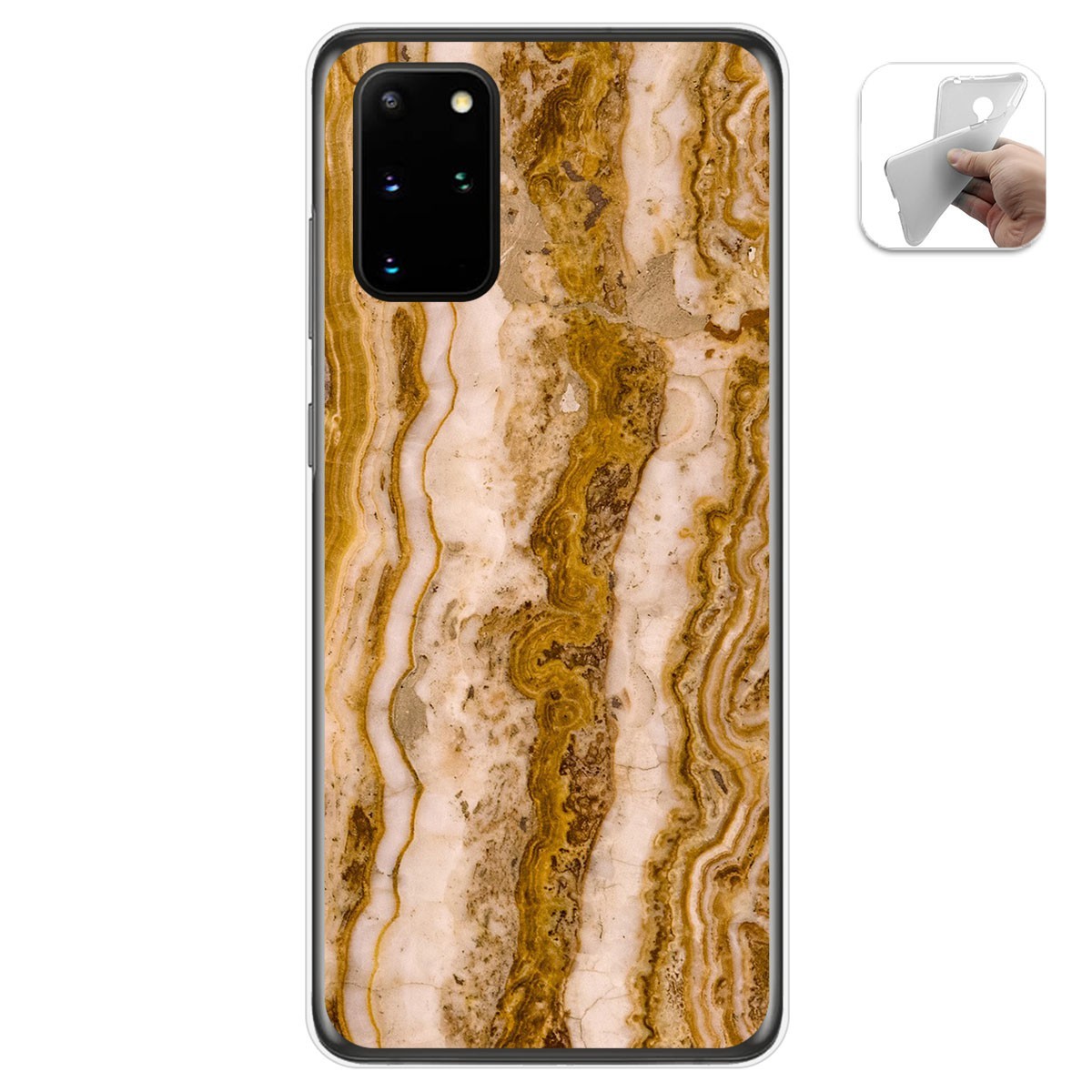 Tumundosmartphone Funda Gel Tpu para Samsung Galaxy S20+ Plus diseño Mármol 10 Dibujos