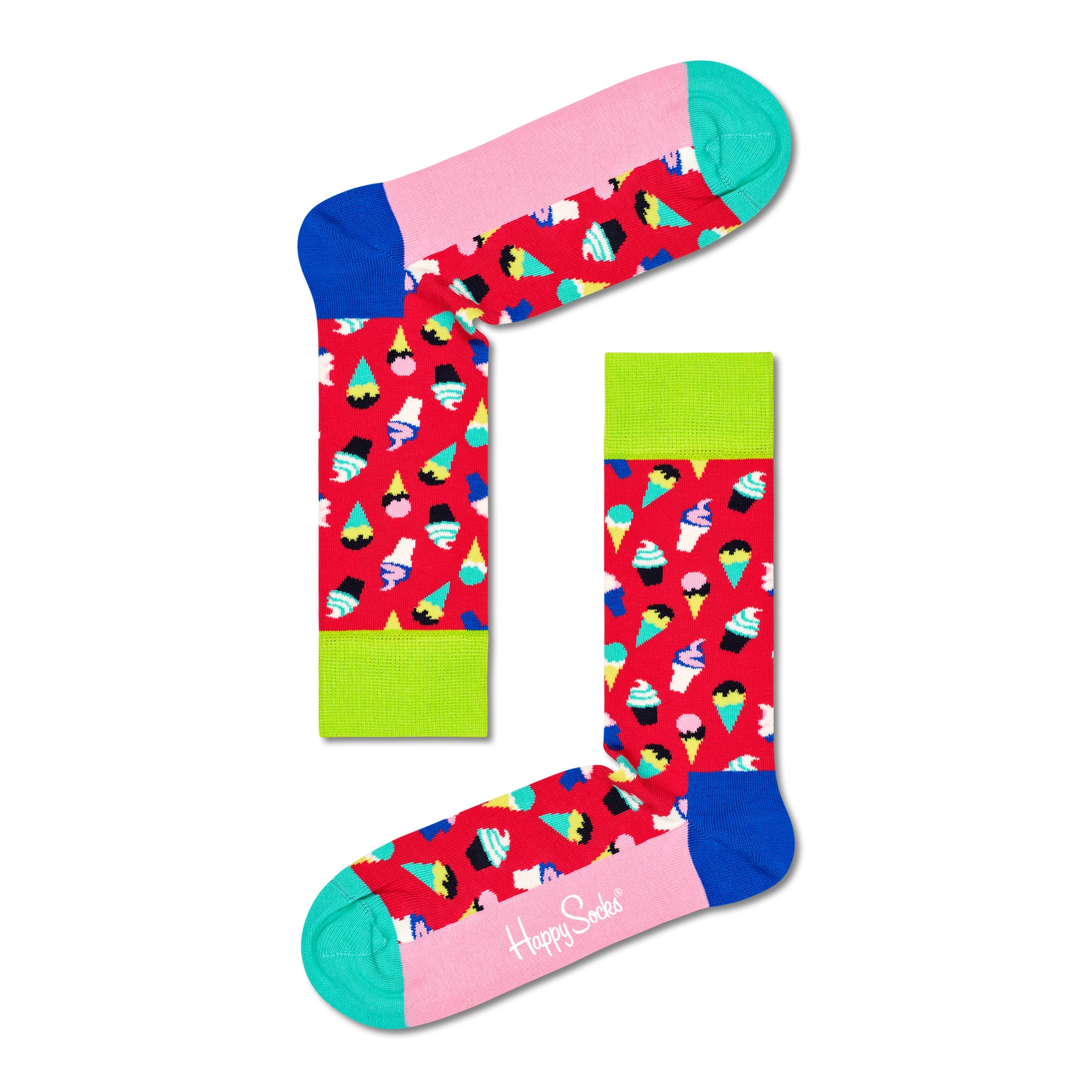 Happy Socks - Happy Socks Calcetines Largos Estampados de Helado para Hombre