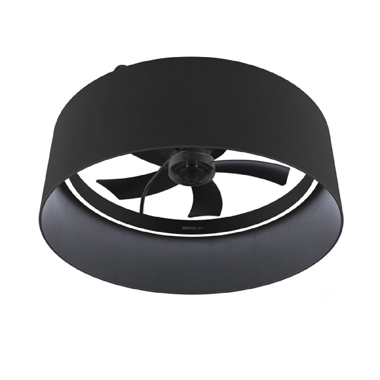 Cecotec Ventilador de Techo con Luz con Mando EnergySilence LampAero 650 Black Design. Motor DC, 20W, LED de 45W