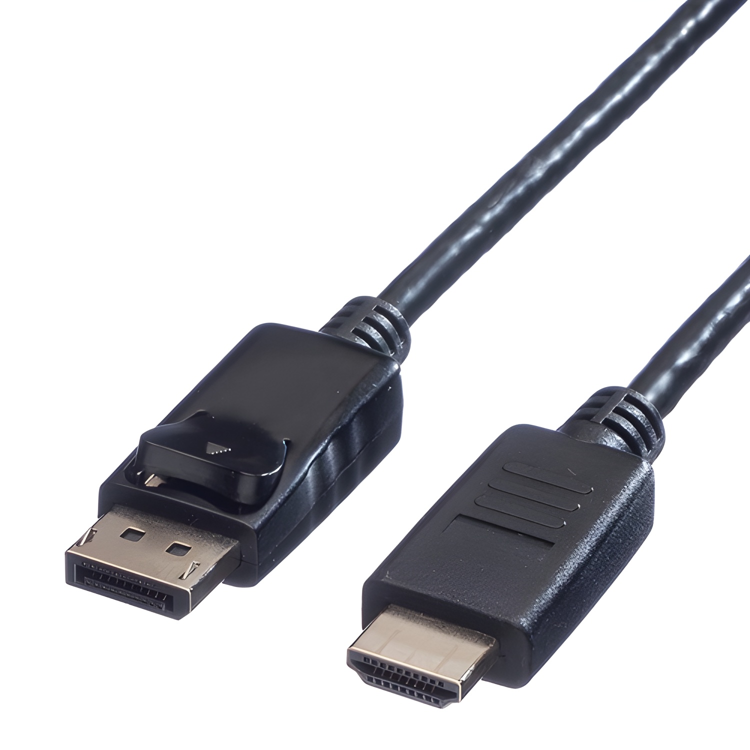 Value Cable Displayport 1m VALUE DP-HDTV Macho-macho Negro
