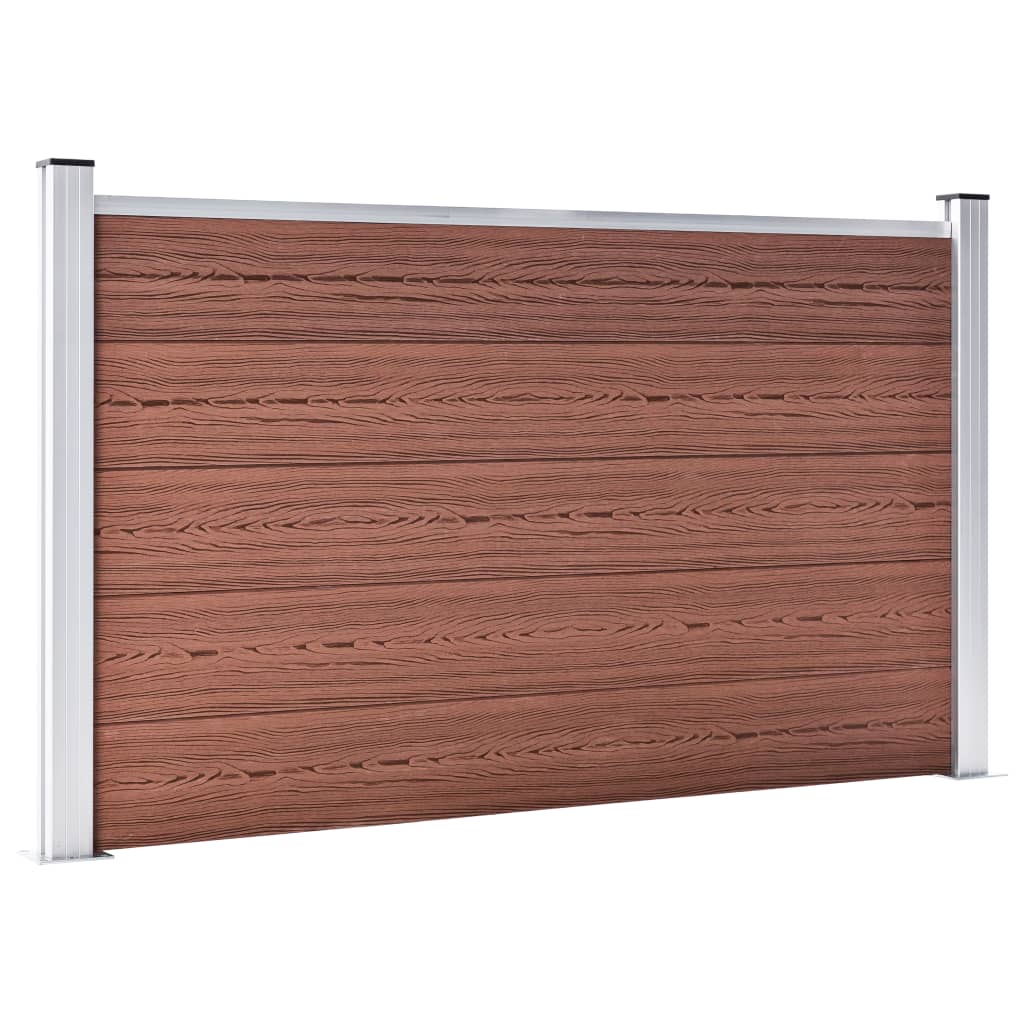 Vidaxl Valla de Jardín de WPC 872x106 Cm - Color Marrón