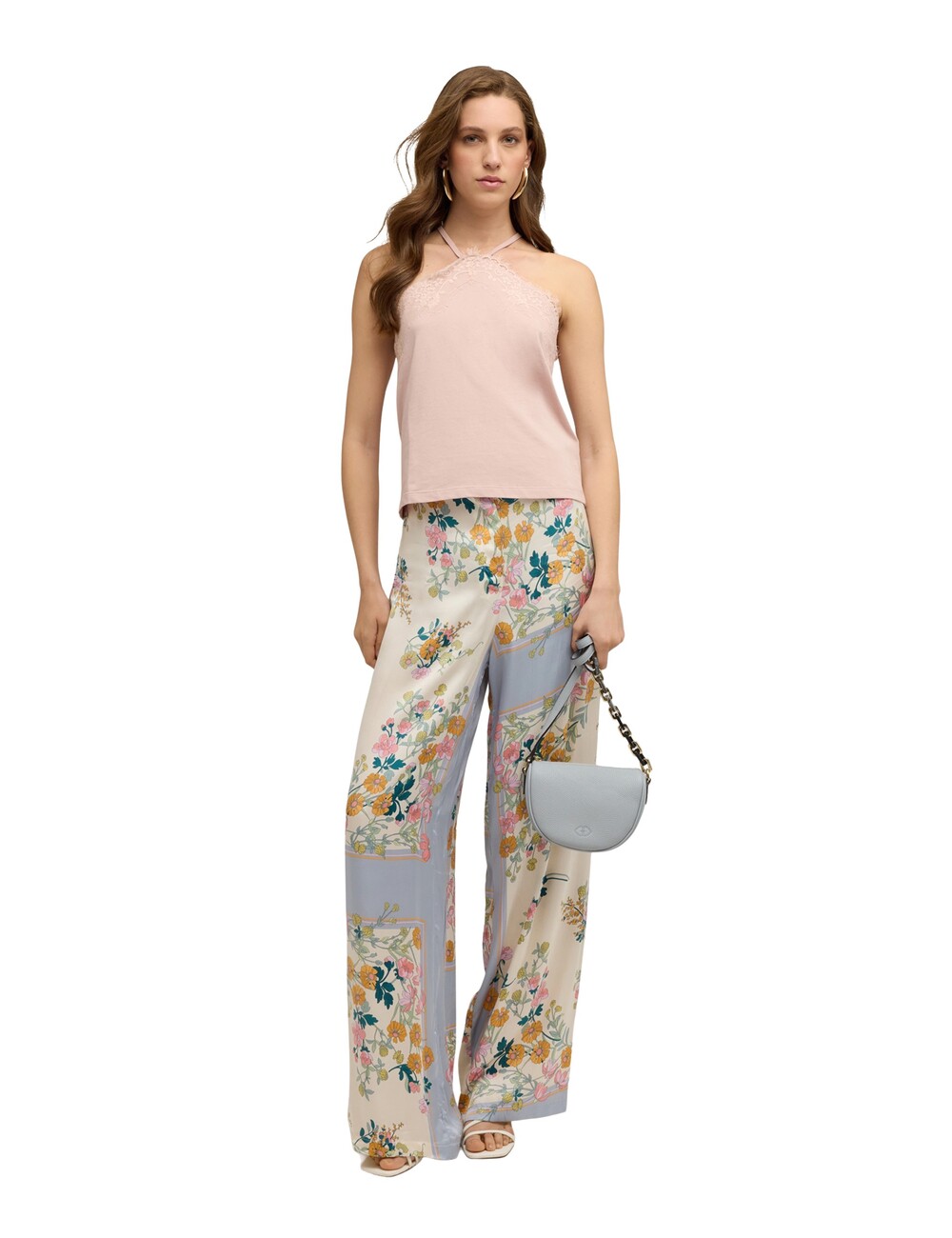 Motivi - Top halter neck con detalles de encaje