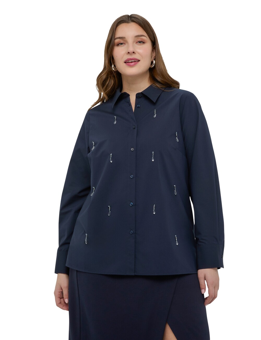 Fiorella Rubino - Camisa con aplicaciones crystal