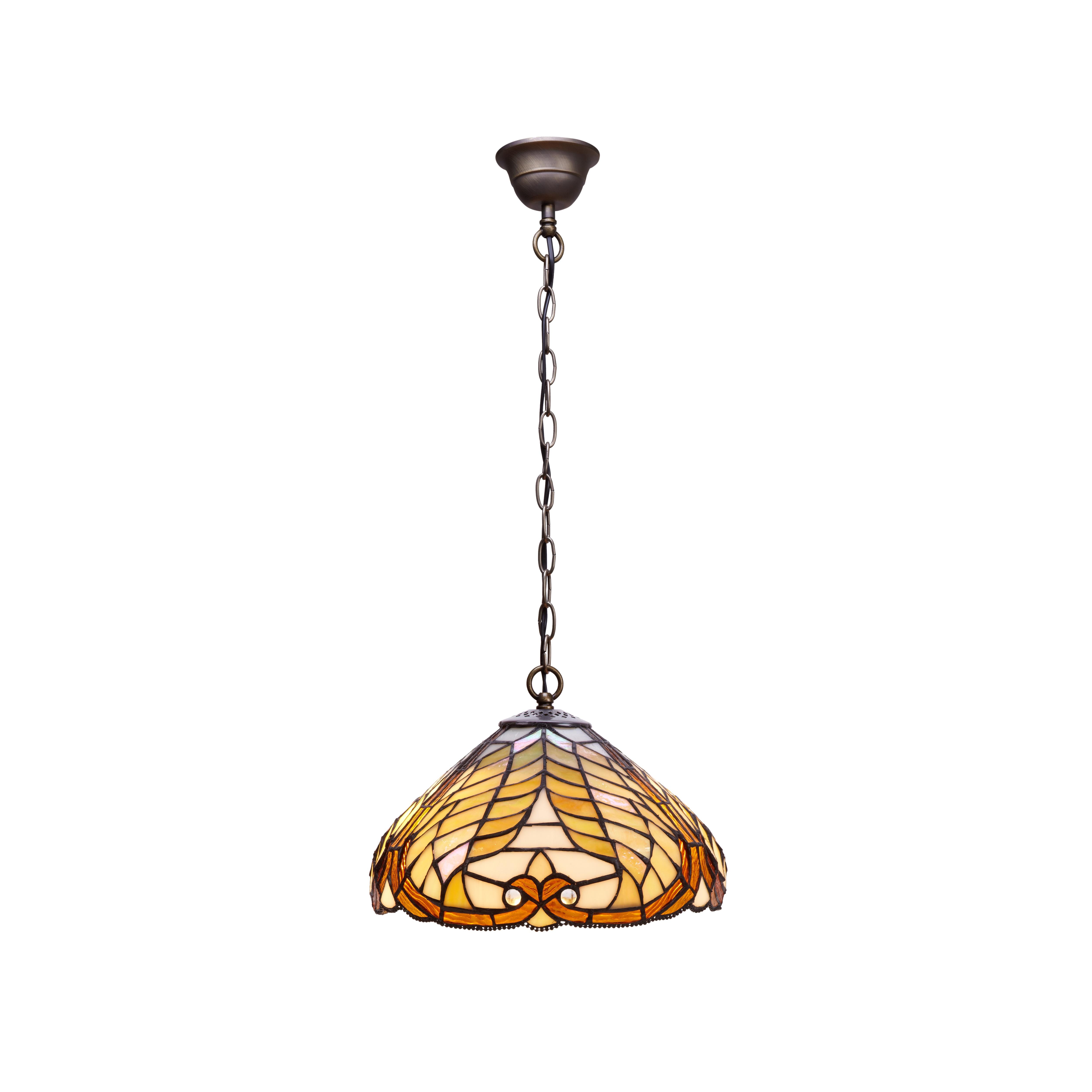 Colgante de techo con cadena y pantalla diámetro 30cm Serie Dalí FIJALO LG238499