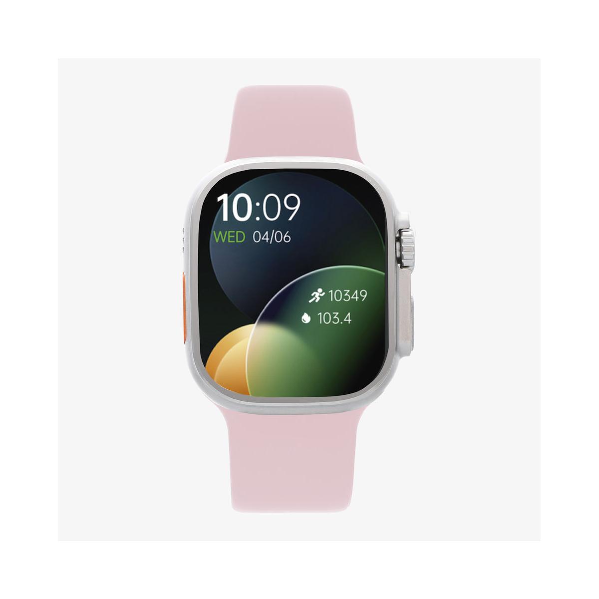 Smarts By Radiant Reloj Inteligente Smartwatch Hollywood Sport Rosa 40,00 Mm Pulsera De Silicona Rosa Con Cierre De Hebilla Normal Control De Ritmo Cardiaco, Sueño Y Modos Deportivos Compatible Con Android, Ios