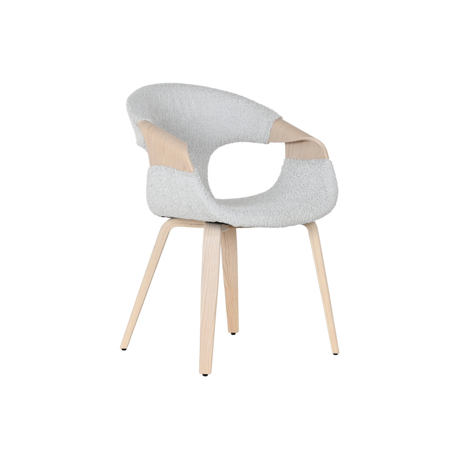 Silla madera poliester 52,5x67,5x82 gris , El mejor complemento para tu hogar.