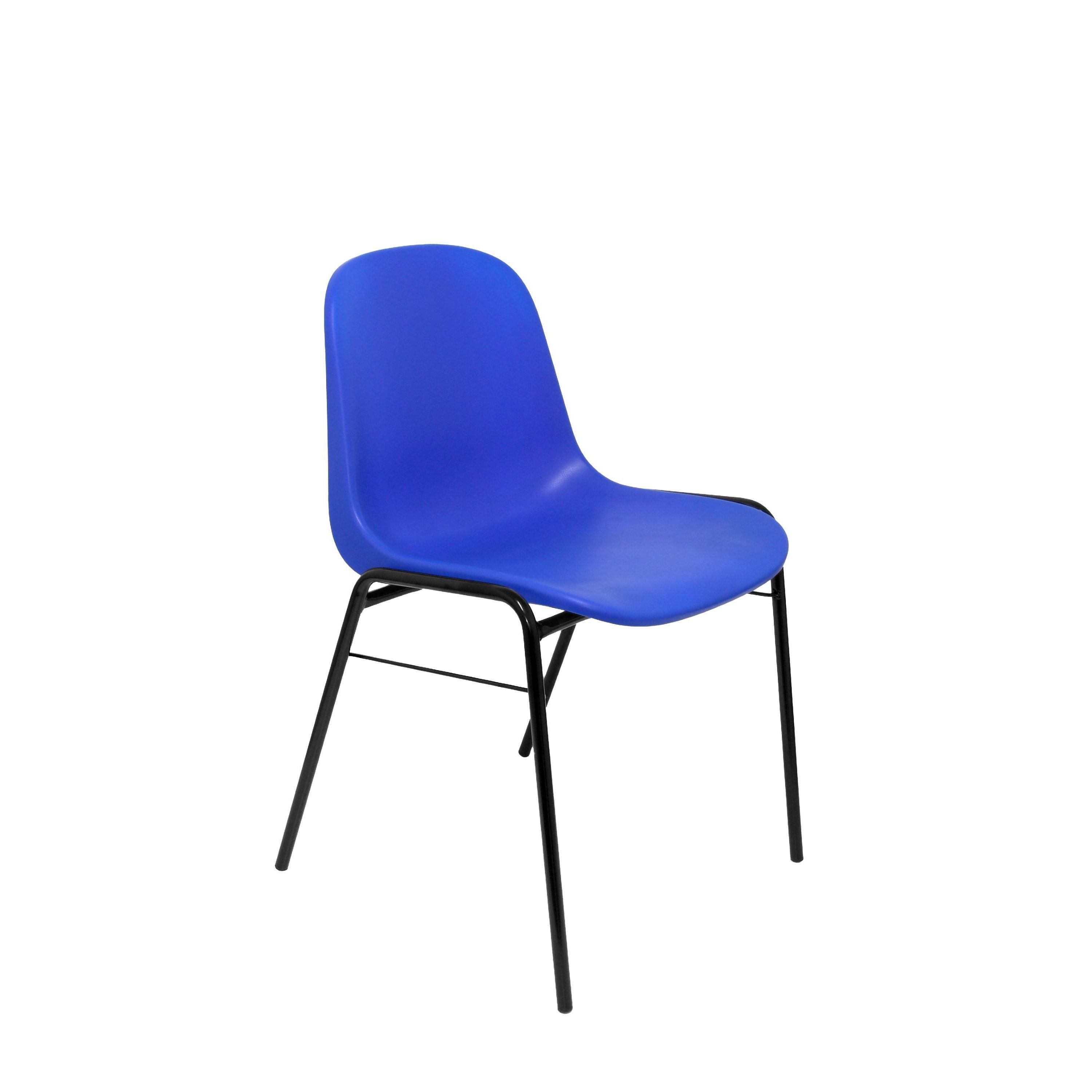 Piqueras Y Crespo - Pack 2 Sillas Alborea Azul Ergonómicas y Apilables