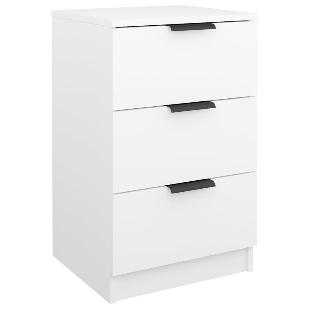 Vidaxl Mesita de Noche 40x36x65 Cm Blanco