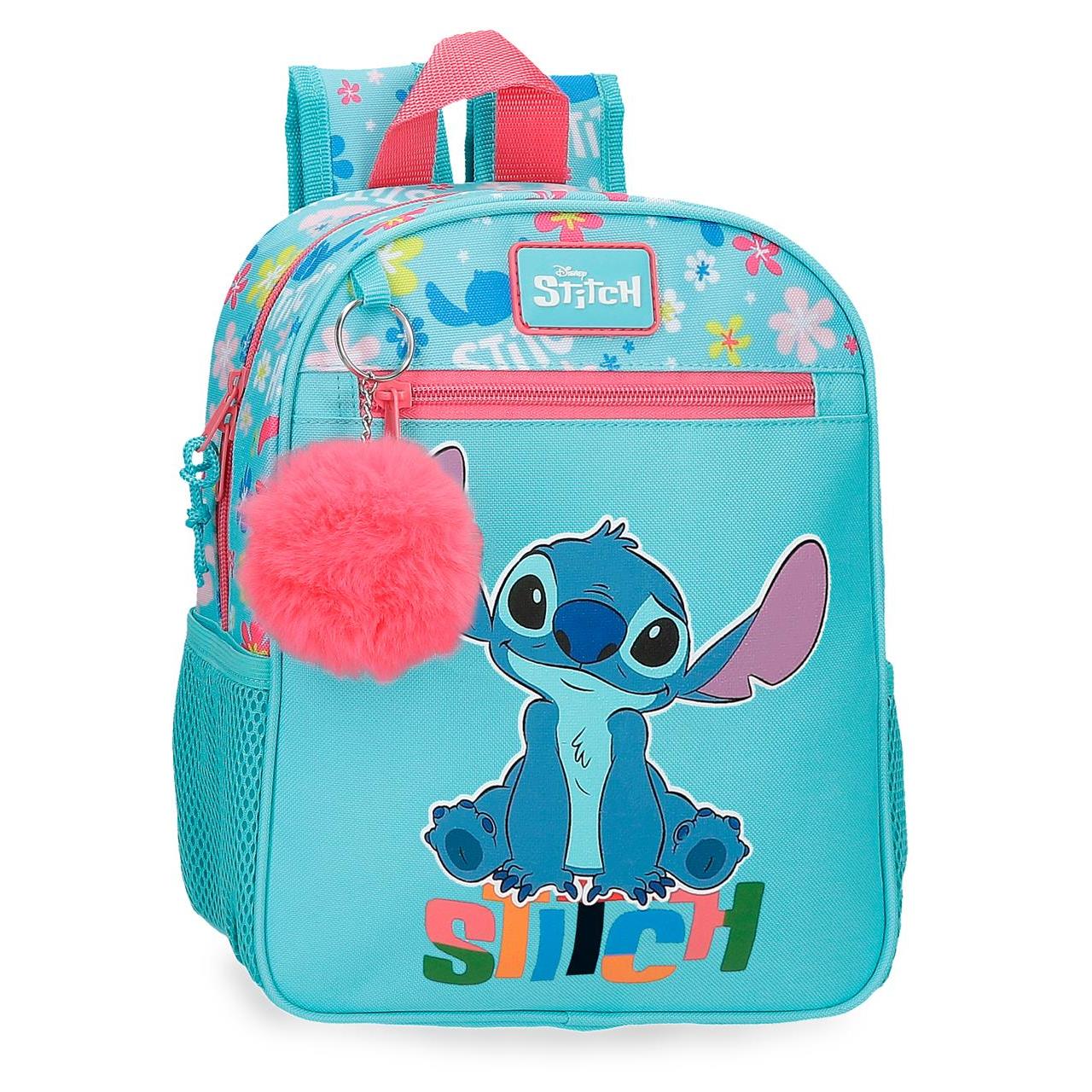 Disney Aloha Stitch Mochila de 23 cm x 28 cm x 10 cm con carro