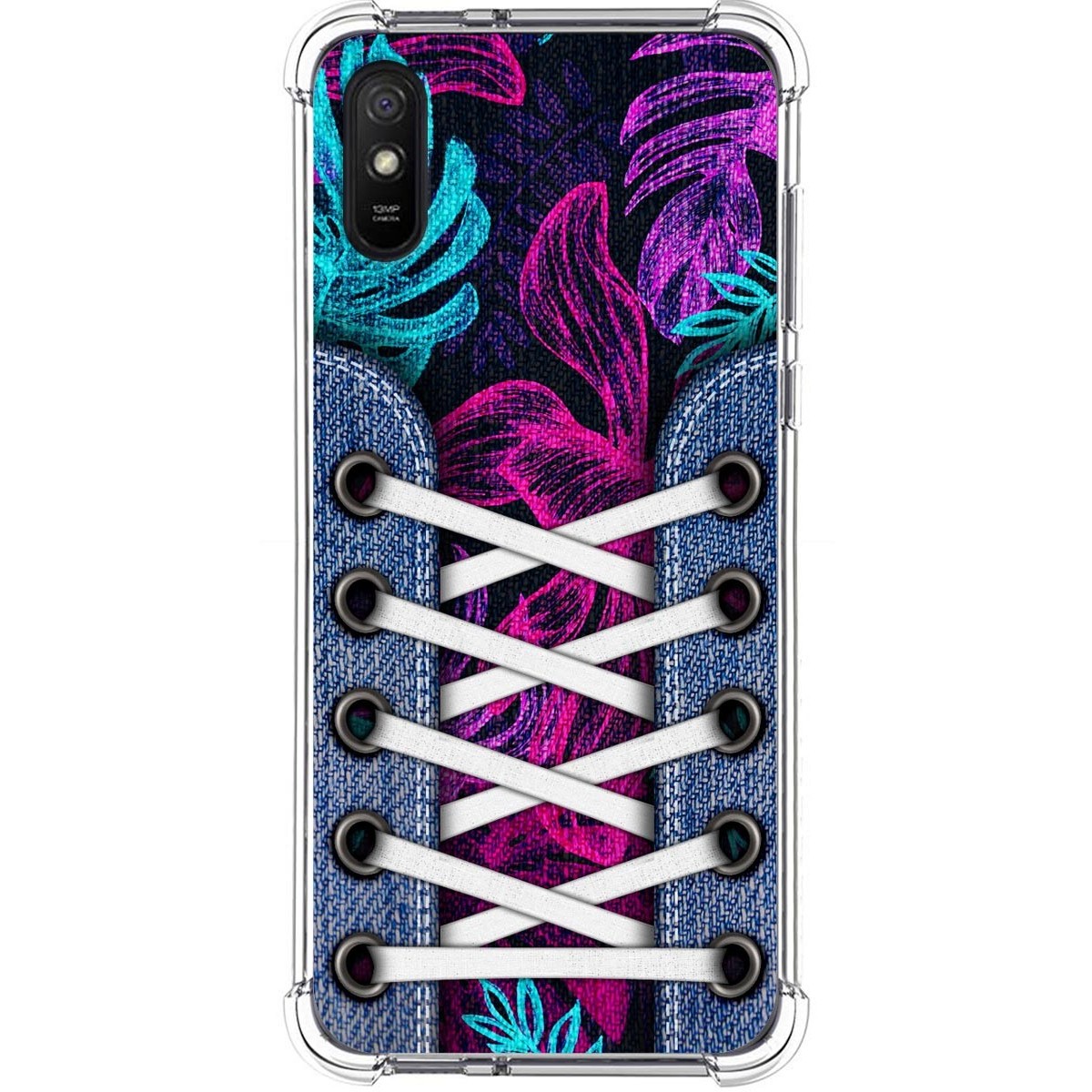 Tumundosmartphone Funda Silicona Antigolpes para Xiaomi Redmi 9A / 9AT diseño Zapatillas 07 Dibujos