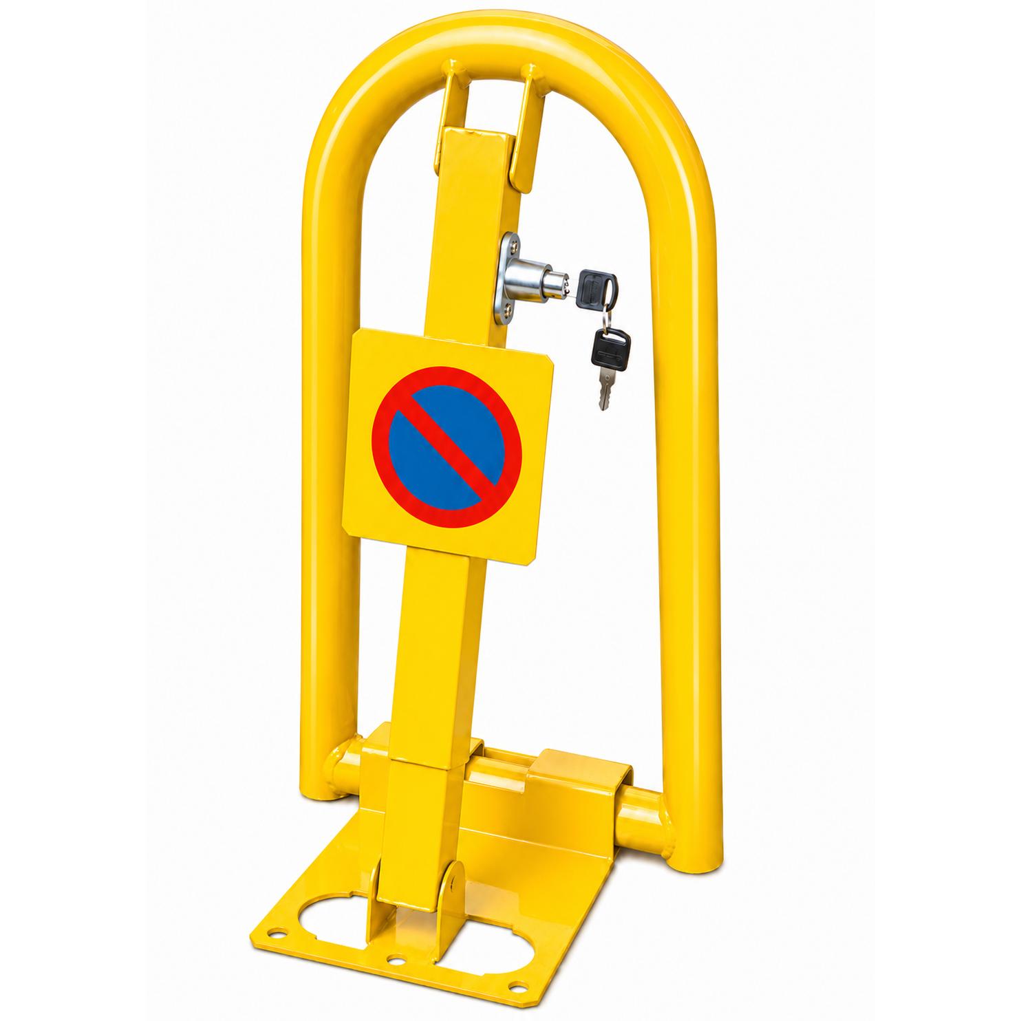 FERPASA® - Barrera de Parking Easy Pack Abatible con Cerradura – Valla de Parking y Seguridad para su Garaje de 30 x 50 x 25 cm