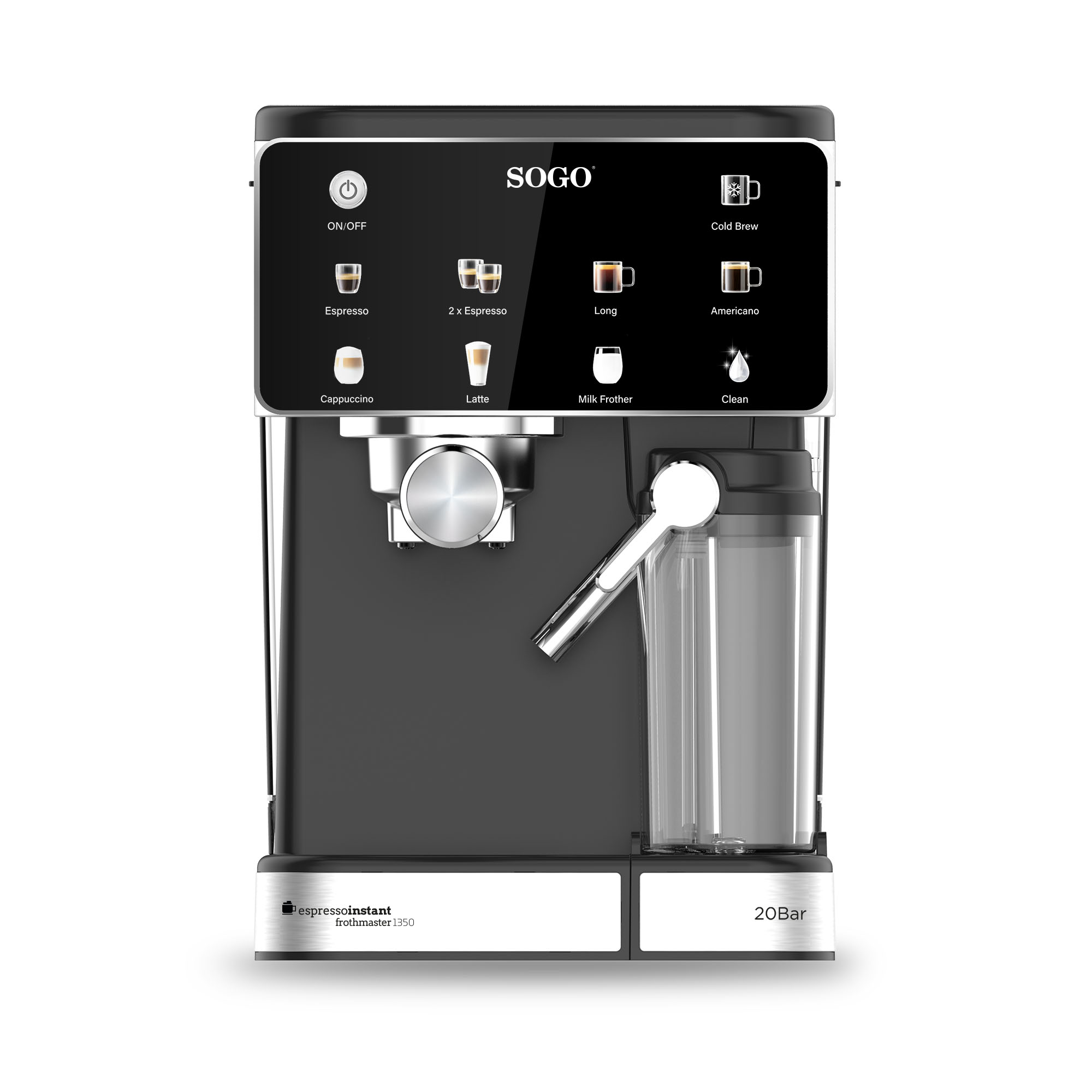 Cafetera Espresso Con Espumador de Leche «ESPRESSOINSTANT FROTHMASTER 1350»