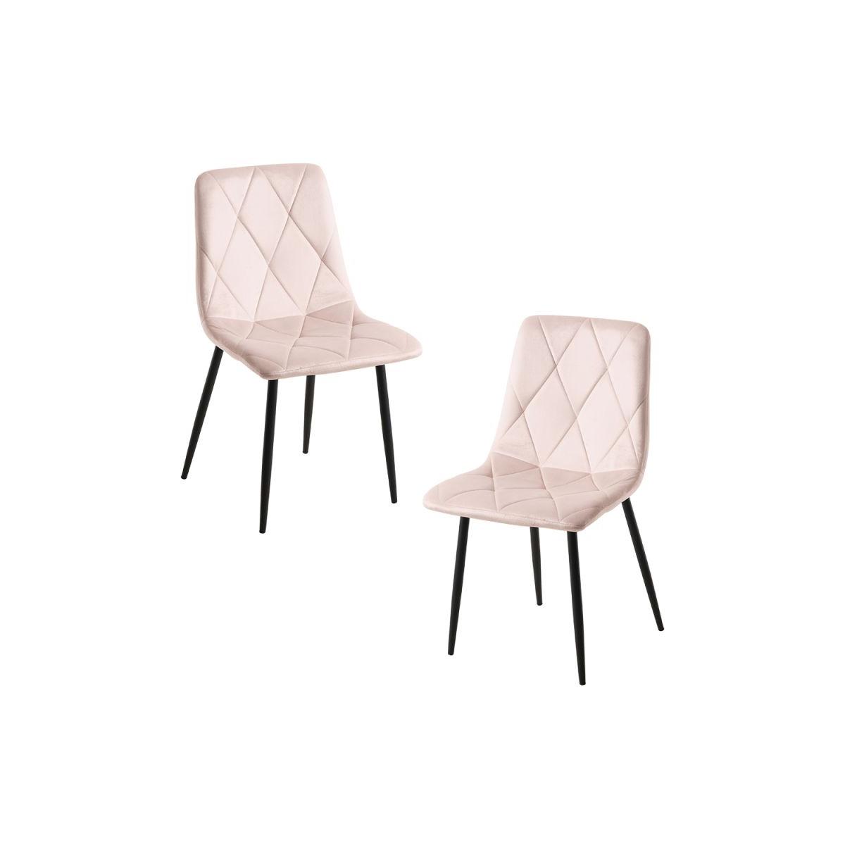Regalos Miguel - Packs Sillas Comedor - Pack 2 Sillas Lyke Terciopelo - Rosa