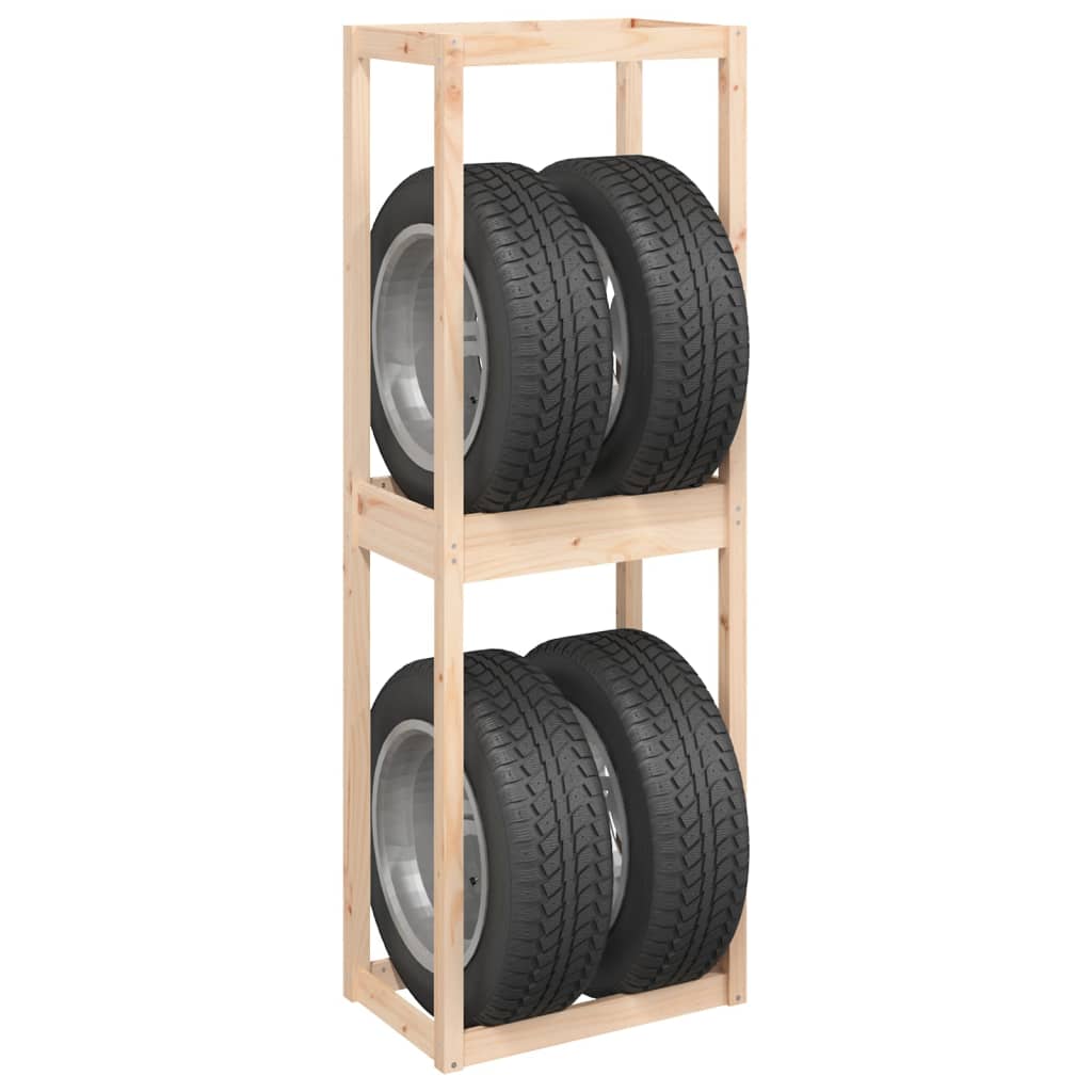 vidaXL Soporte neumáticos 63x40x180 cm Color Negro,  Natural, y mas