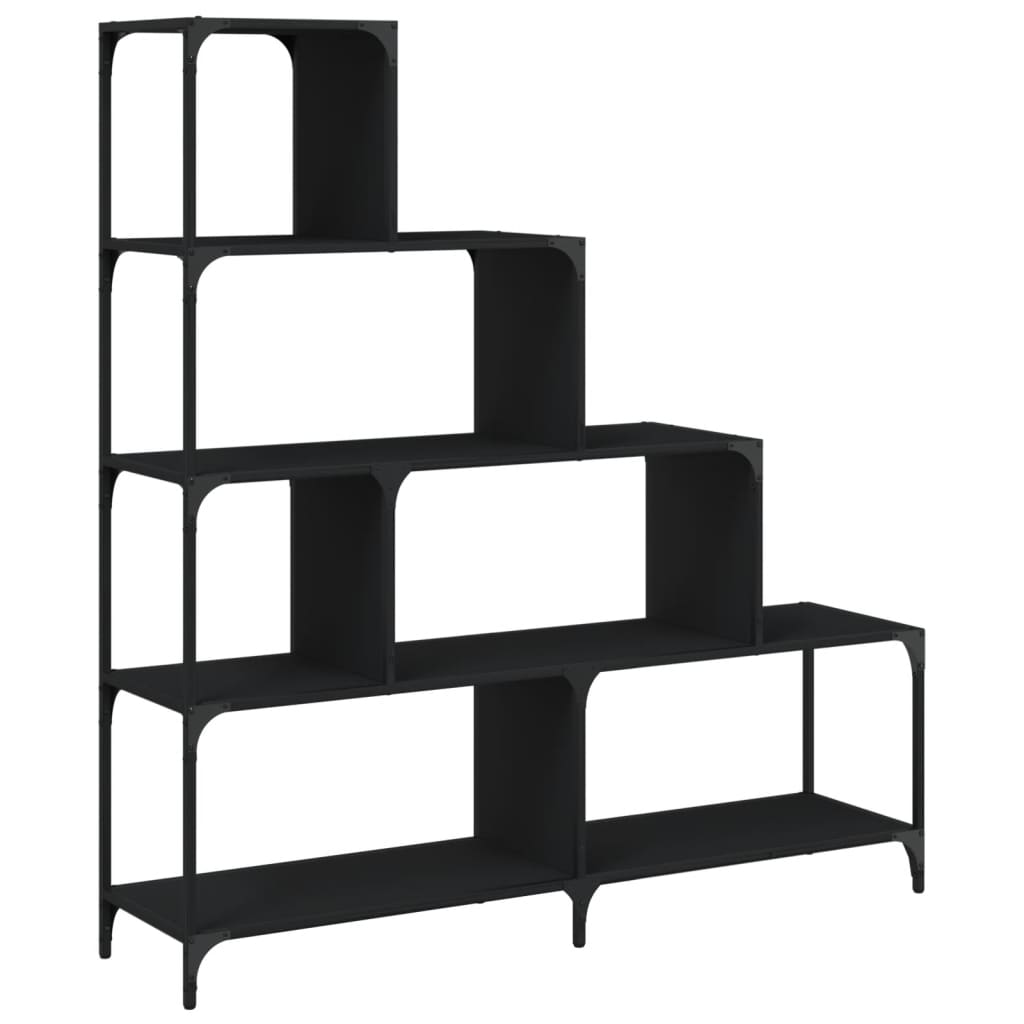 Vidaxl Estantería con 4 Peldaños de Madera 139x33,5x149 Cm - Negro