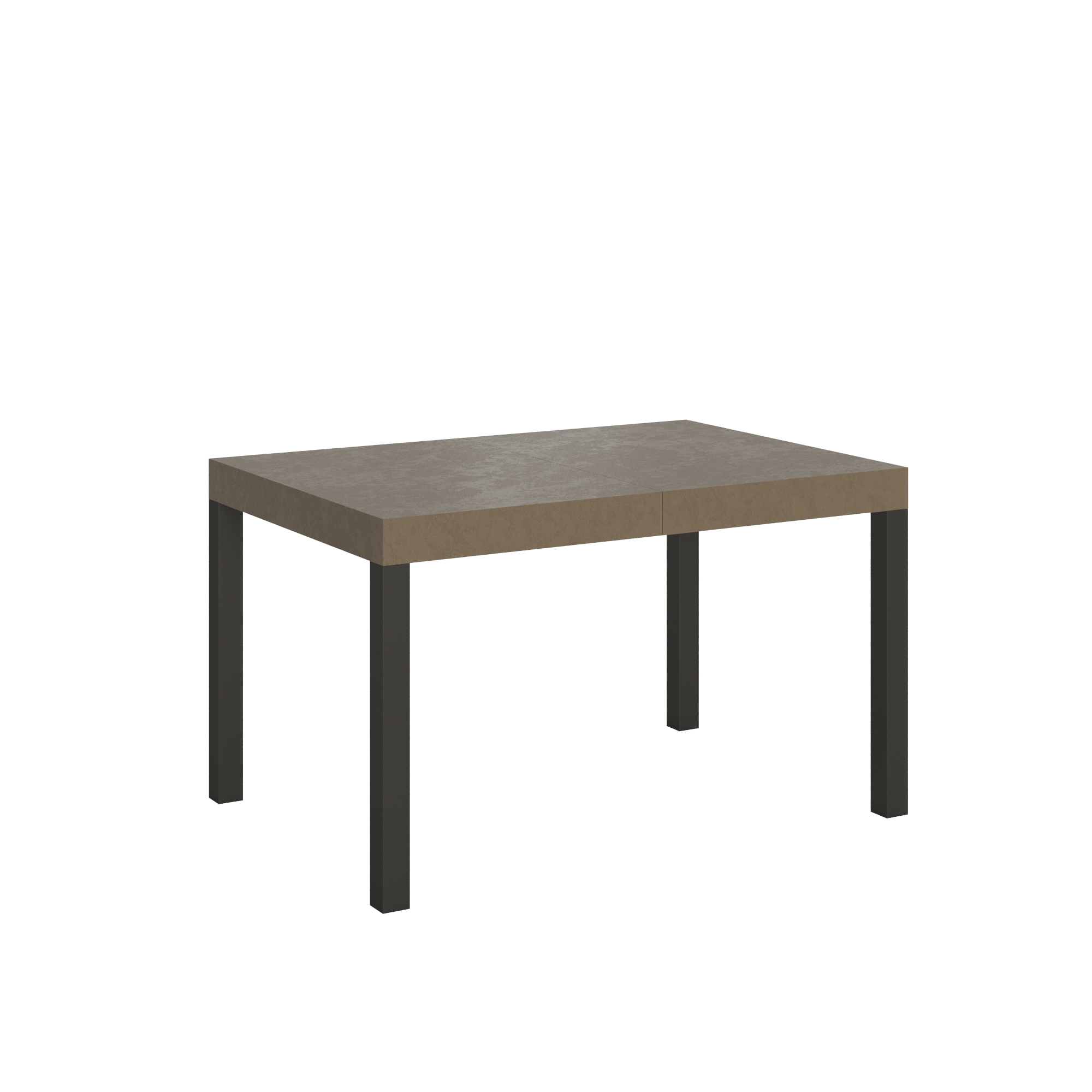 Mesa extensible Everyday 120/380x90 cm gris paloma con patas antracita - Itamoby