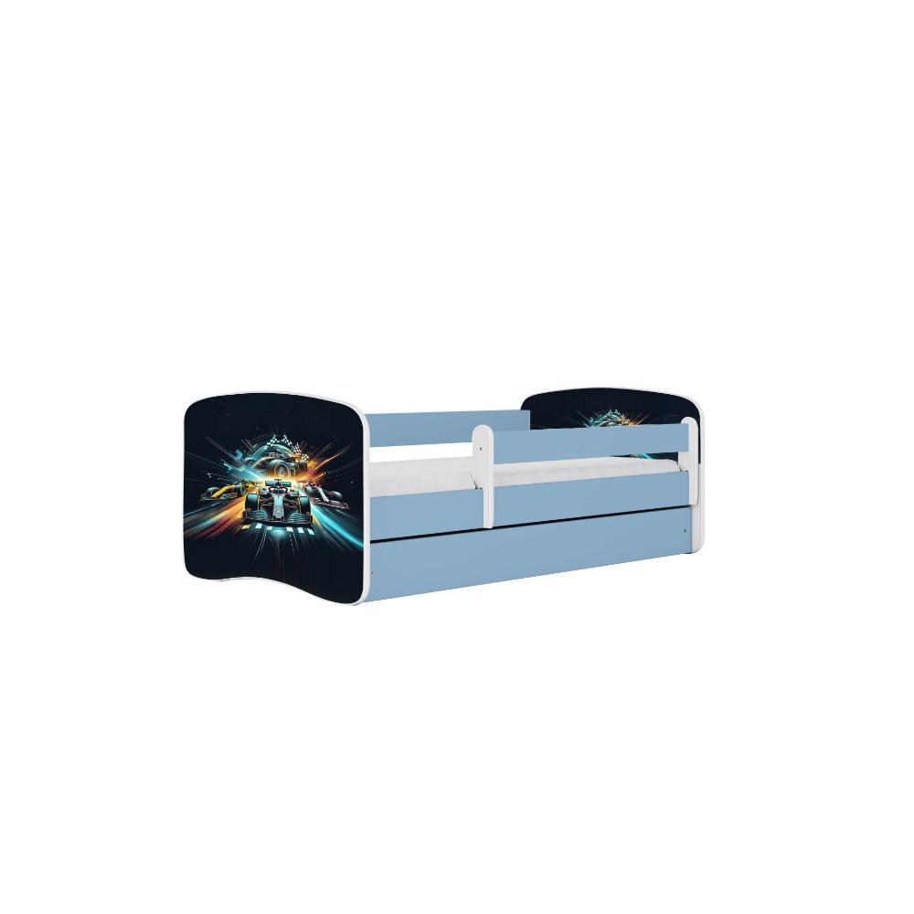Cama 160 x 80 cm Kocot Kids com gaveta BabyDreams Race Blue
