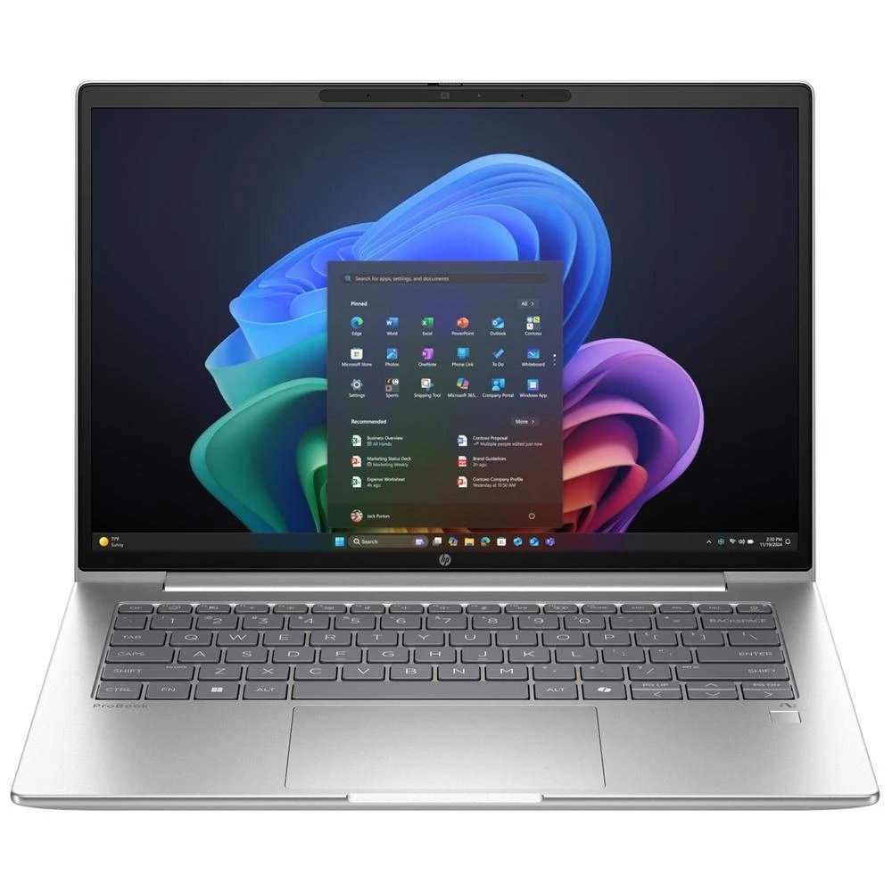 Pc portátil 1-26 Qualcomm Snapdragon X-100 14" Windows 11 Pro HP PROBOOK 4 G1Q X1-26-100 Ram 16 GB Disco 512 GB | SSD, Plata