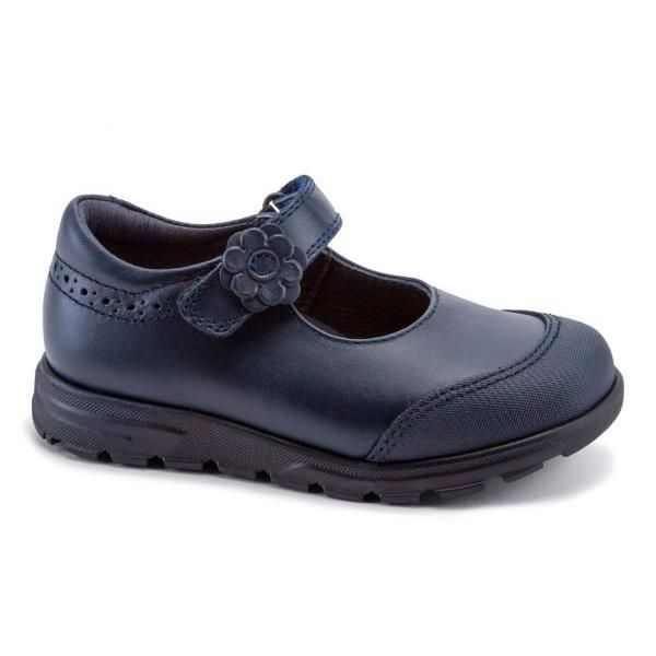 Mercedita colegial marino Pablosky, 334020, color azul marino, cierre de velcro, puntera reforzada, muy resistente