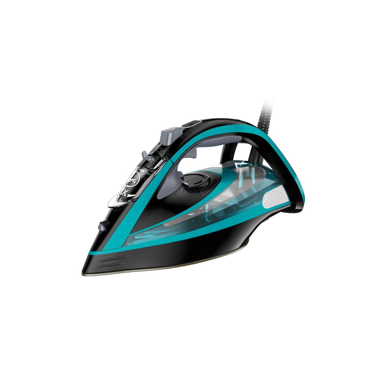 TEFAL | Ultimate Pure FV9844E0 | Plancha de vapor | 3200 W | Capacidad del depósito de agua: 350 ml | Vapor continuo: 60 g/min | Salida de vapor a presión: 250 g/min | Azul y negro