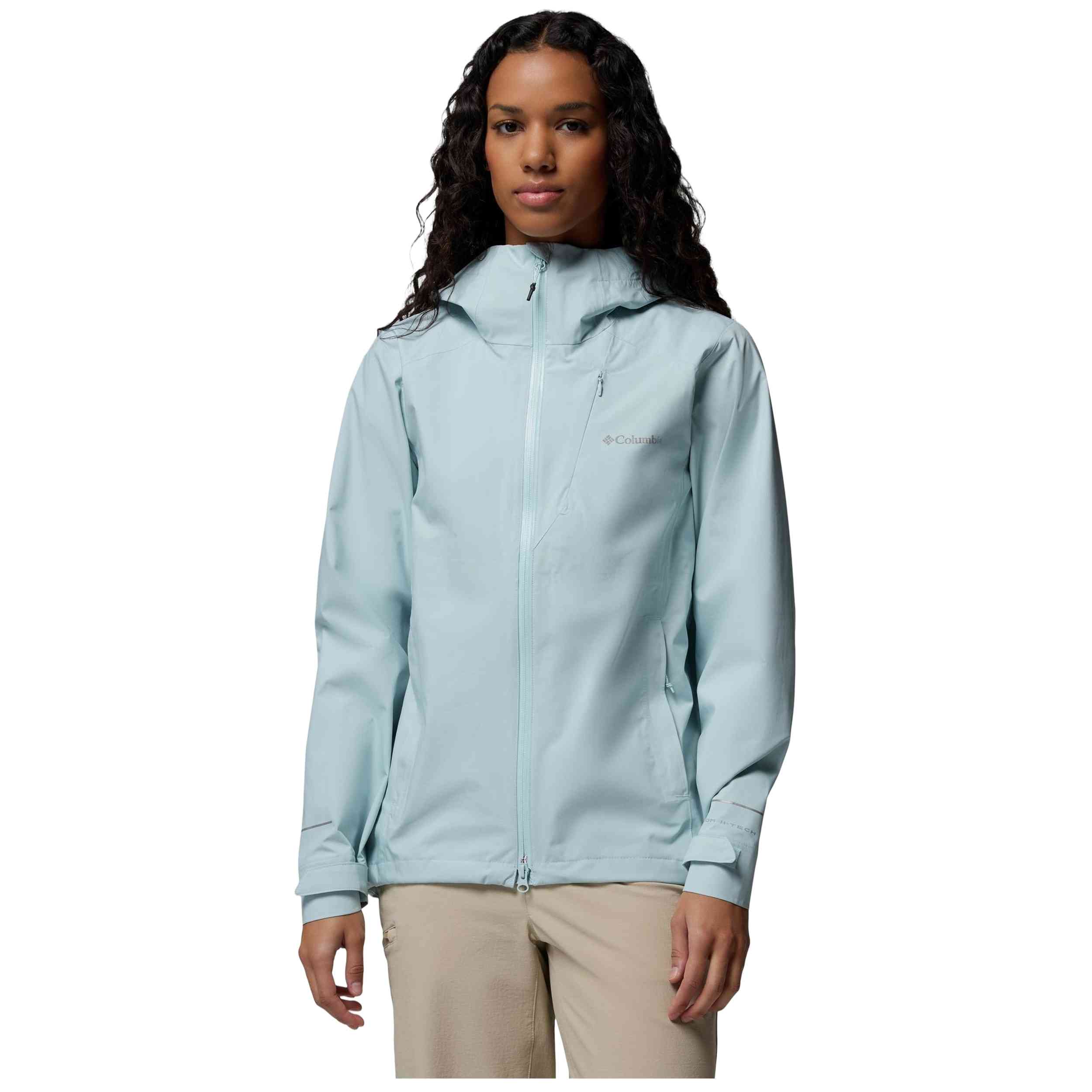 Chaqueta Columbia modelo Chaqueta con capucha Columbia Trailborne 2.5L Shell azul celeste mujer para Mujer en color Azul
