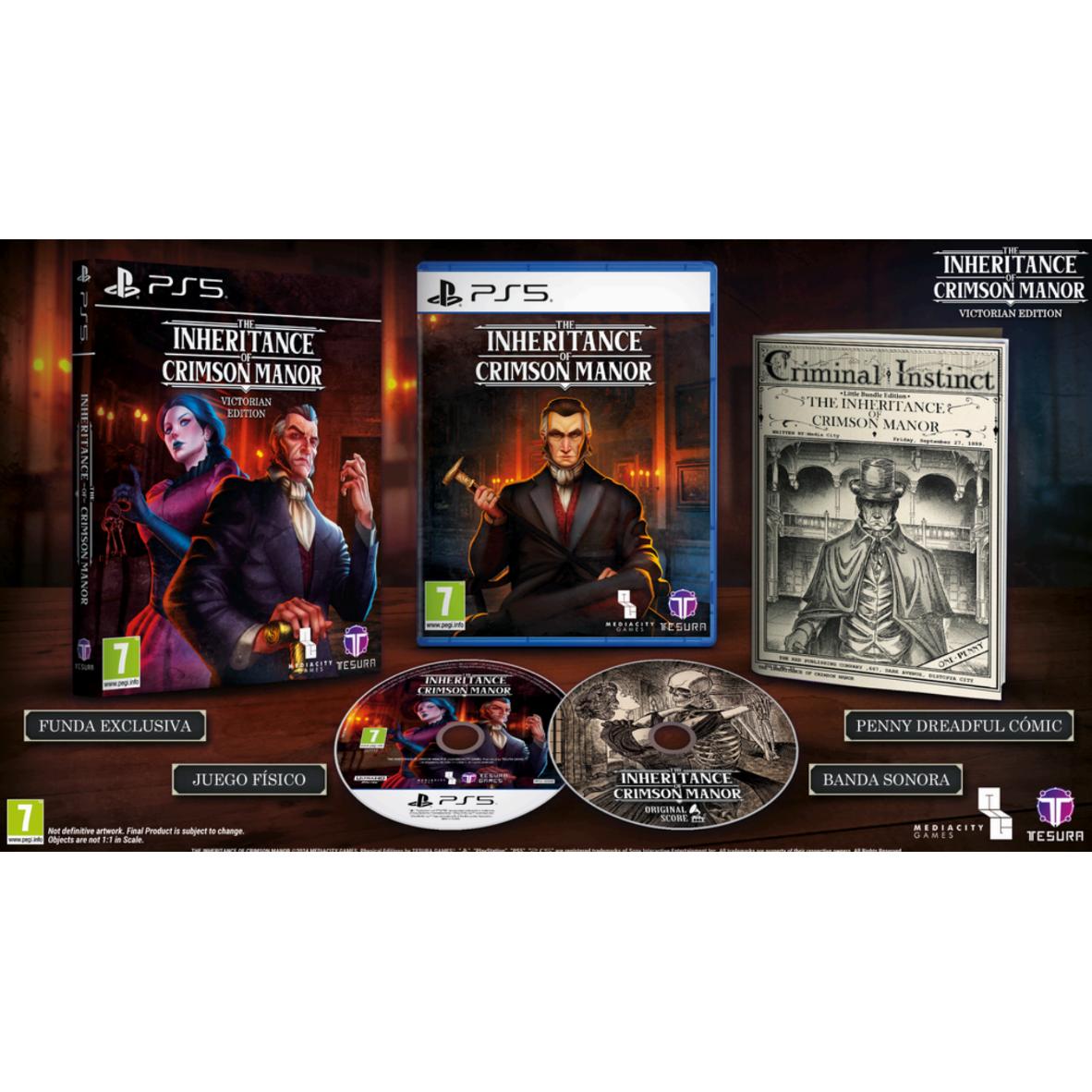 The Inheritance of Crimson Manor Victorian Edition - Playstation 5 - Nuevo Precintado - PAL España - Tesura Games