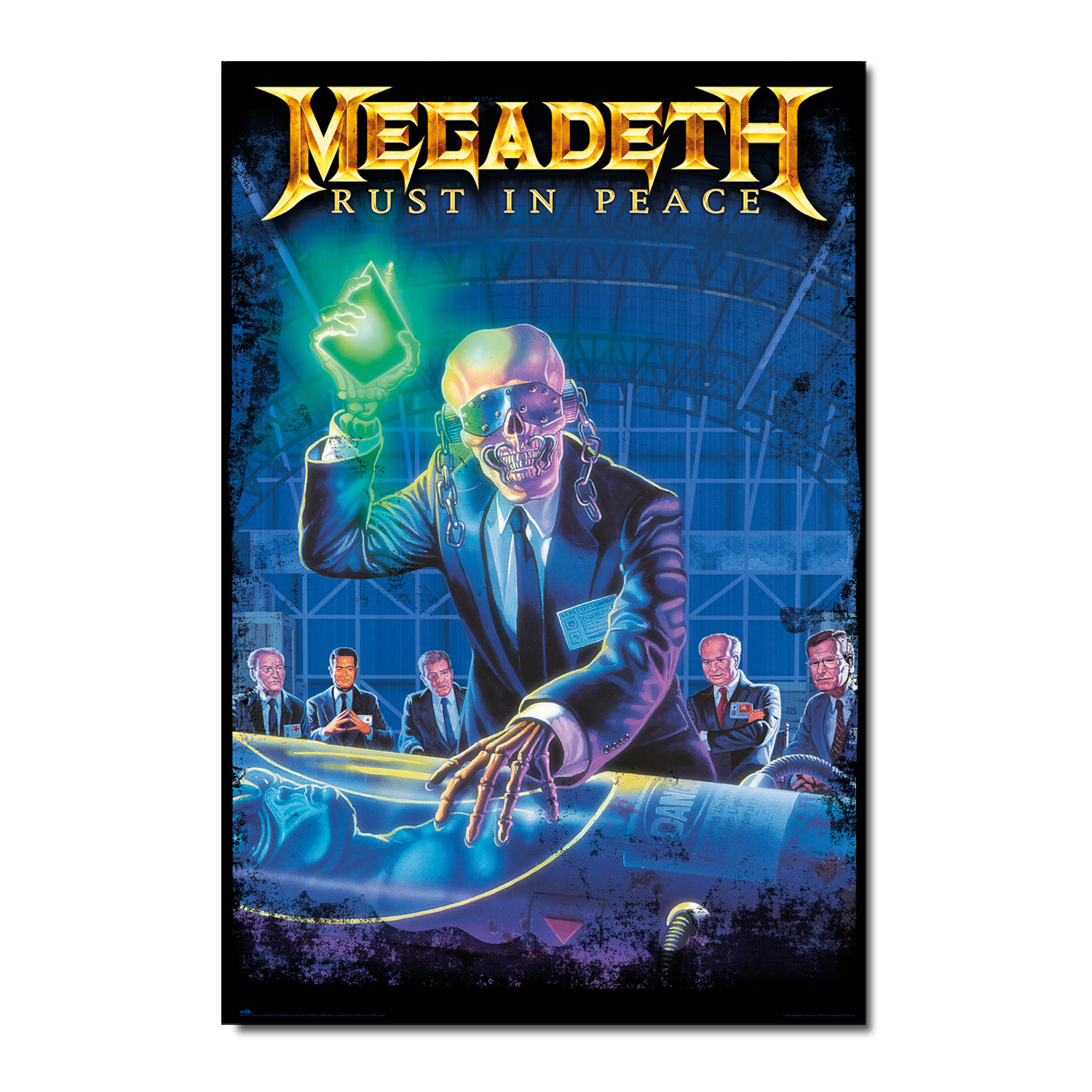 Póster Megadeth Rust In Peace - 61 X 91 5 Cm - Papel de Brillo 150 Gr