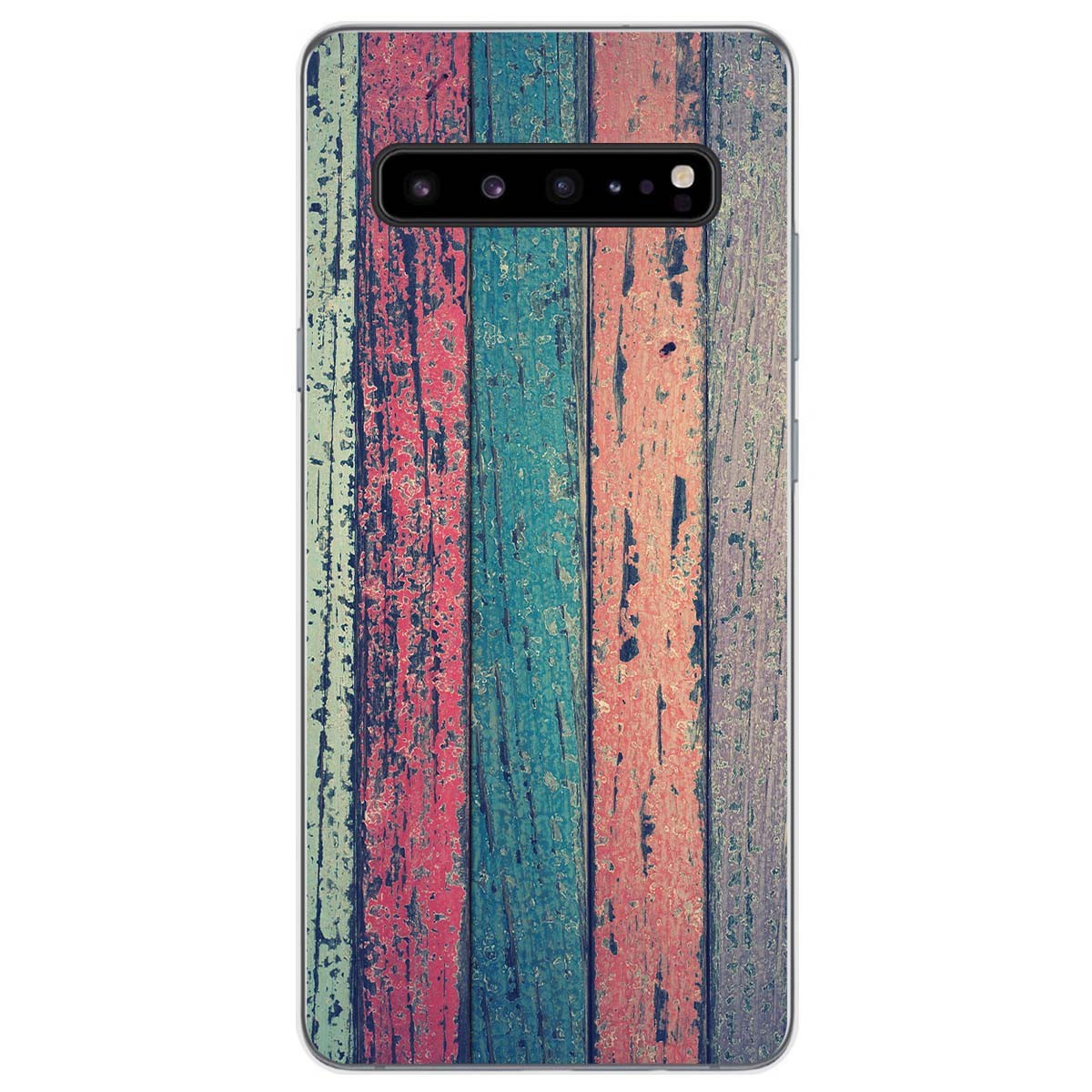Tumundosmartphone Funda Gel Tpu para Samsung Galaxy S10 5G diseño Madera 10 Dibujos