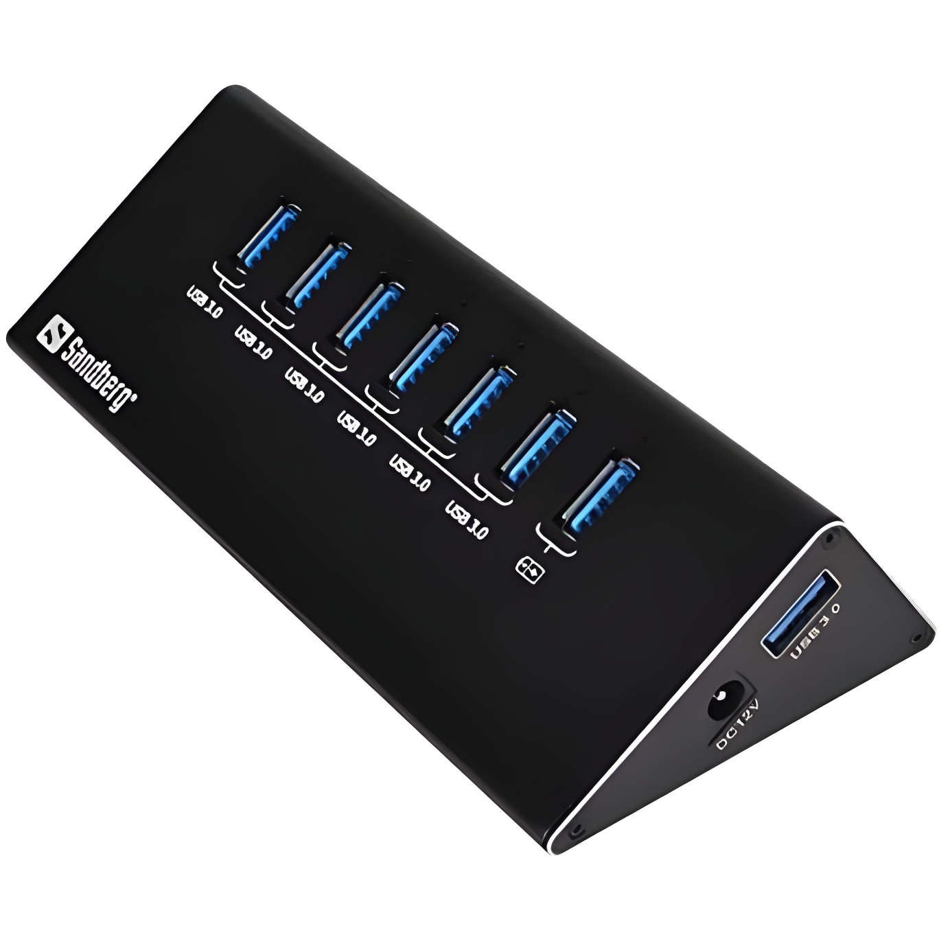 Sandberg 133-82 - Adaptador USB 3.0 Hub de 7 Puertos, Negro
