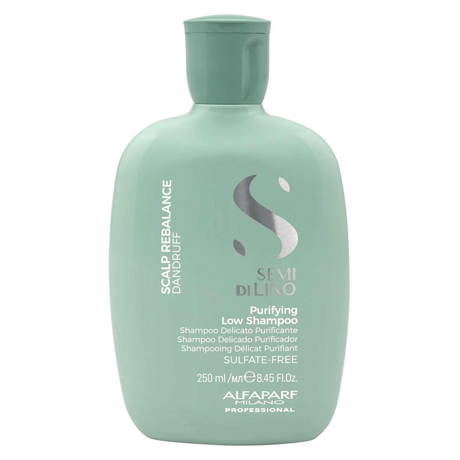 Alfaparf Milano Semi di Lino Scalp Rebalance Purifying Low Shampoo 250 Ml. / Champú Purificante para Caspa Seca o Grasa / Normaliza el Cuero Cabelludo.