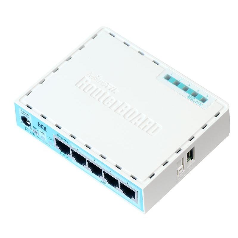 Mikrotik RB750GR3 cableado 5 puertos RJ-45 10,100,1000 Turquesa, Blanco RB750GR3