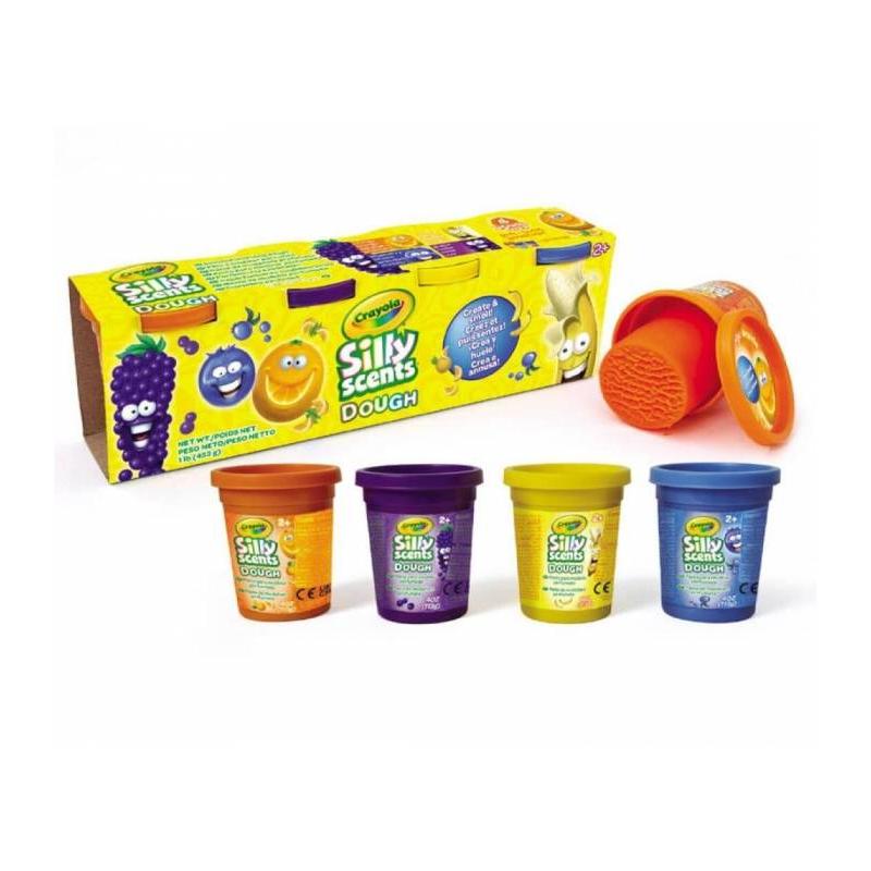Set 4 Botes Pasta de Modelar Perfumada Crayola