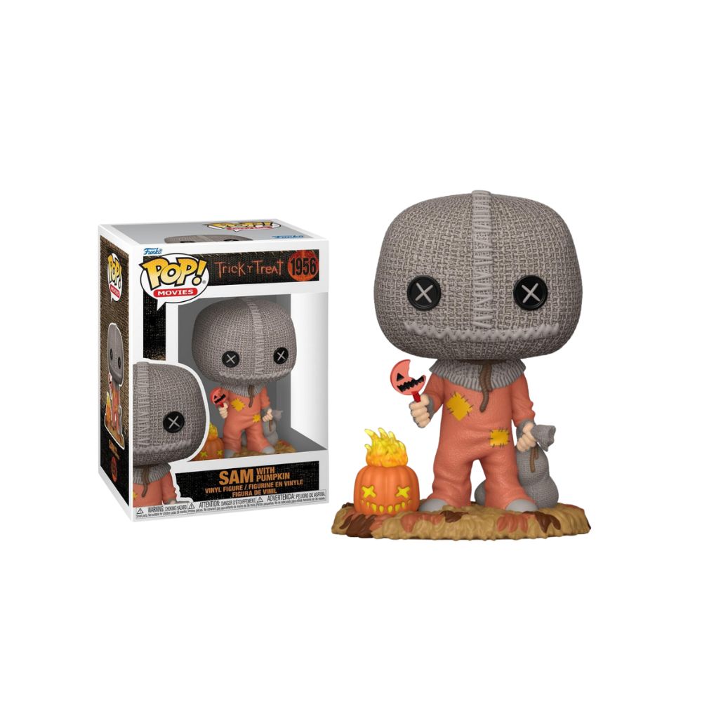 FUNKO POP! TRUCO O TRATO - SAM CON CALABAZA, 88359, Nº 1956, TIENDA CON LICENCIA OFICIAL, ENVIO EN 24-48 HORAS EN PENÍNSULA, FIGURA, CABEZÓN, MUÑECO, JUGUETES, PELÍCULA, TERROR