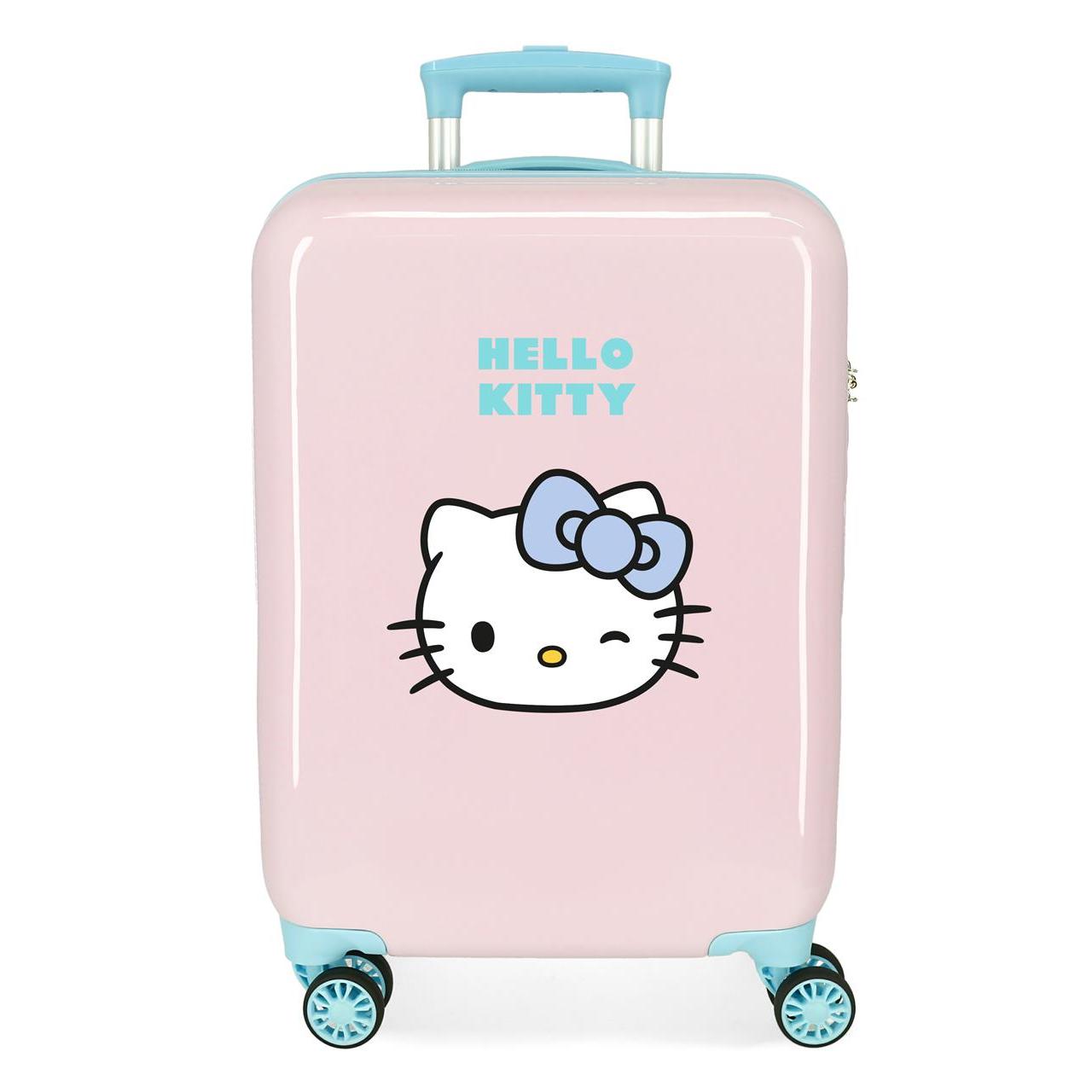 Hello Kitty Maleta De Cabina ABS Rígida Wink Rosa