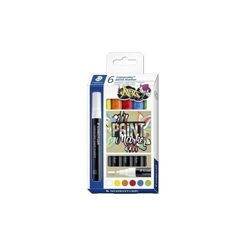 Staedtler - Lumocolor paint marker 349 6 pieza(s) 349 C6