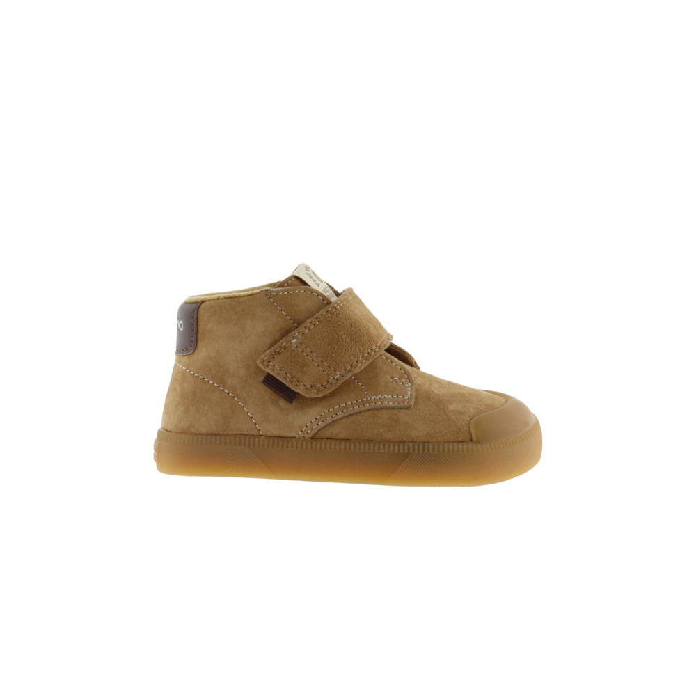 Victoria Oliver Botines barefoot de serraje con tira adherente y suela caramelo 1356108