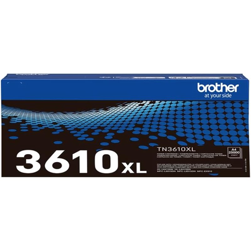 Brother Cartucho TN3610XL de Tóner Alta Capacidad Negro