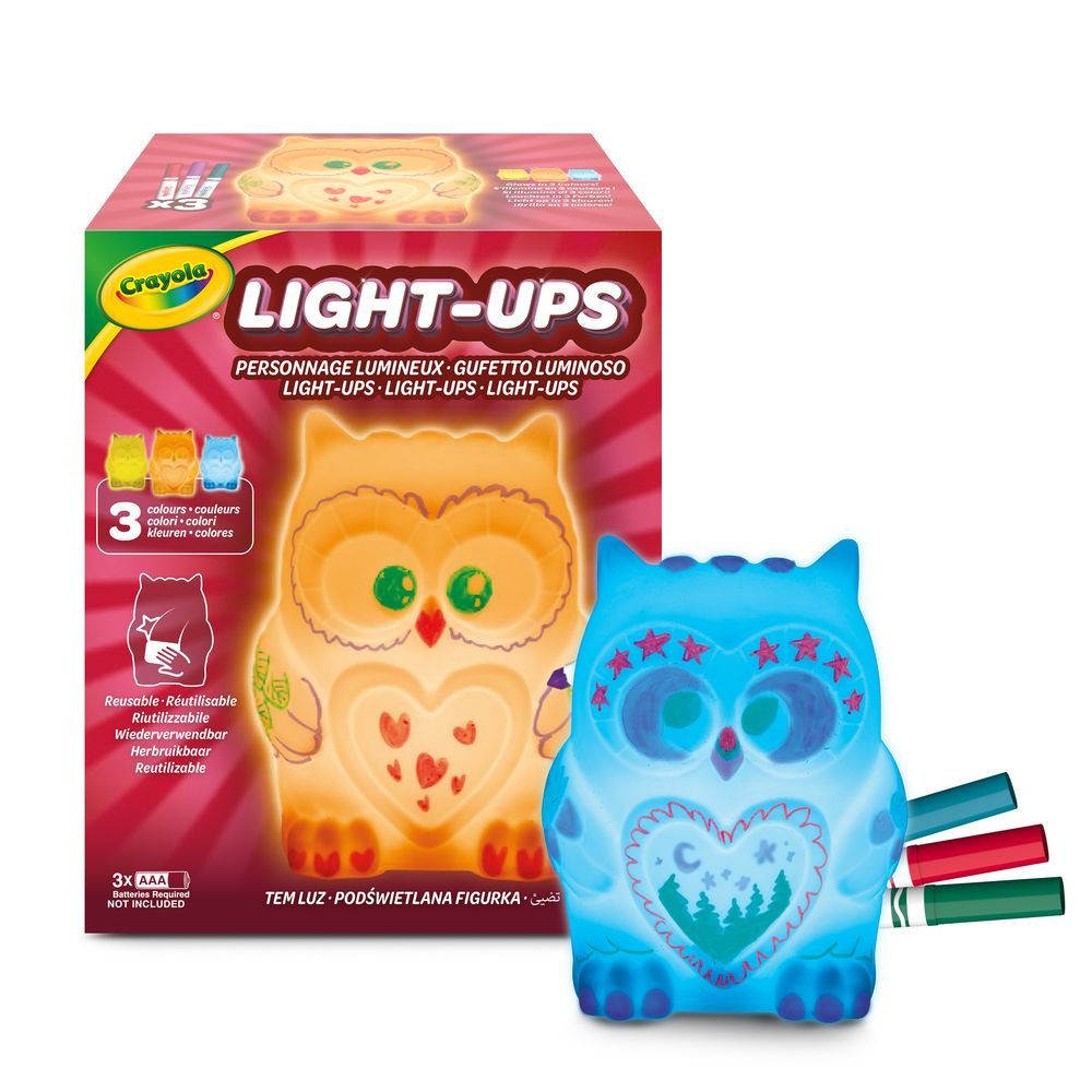 CRAYOLA JUEGO COLOREA TU BUHO LUMINOSO CRAYOLA 18x14x11 Cms.