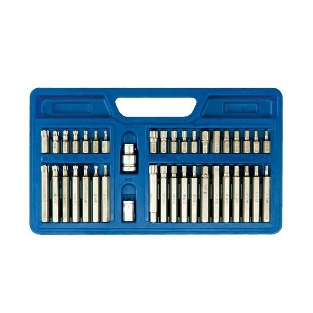 VOREL 66410 - el bit destornillador hexagonal, caso torx, 40pcs spline/plástico /