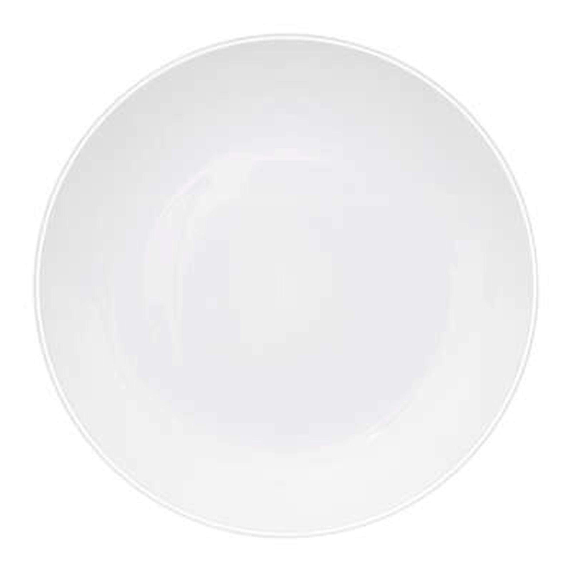Plato Llano Irrompible 25cm Blanco Five para Cualquier Comida