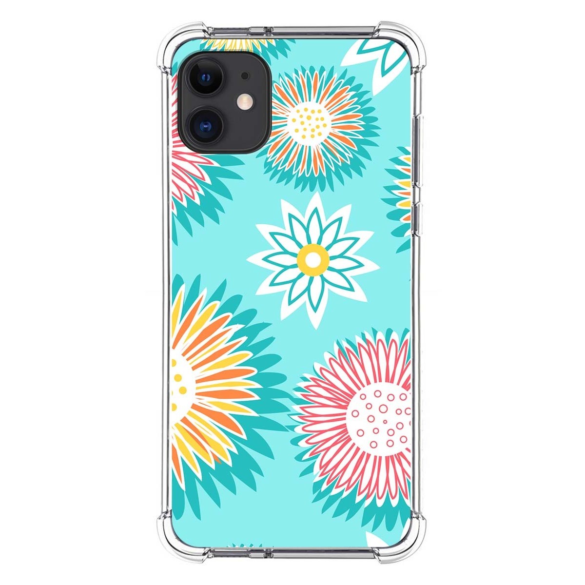 Funda Silicona Antigolpes para Iphone 11 (6.1) diseño Flores 05 Dibujos