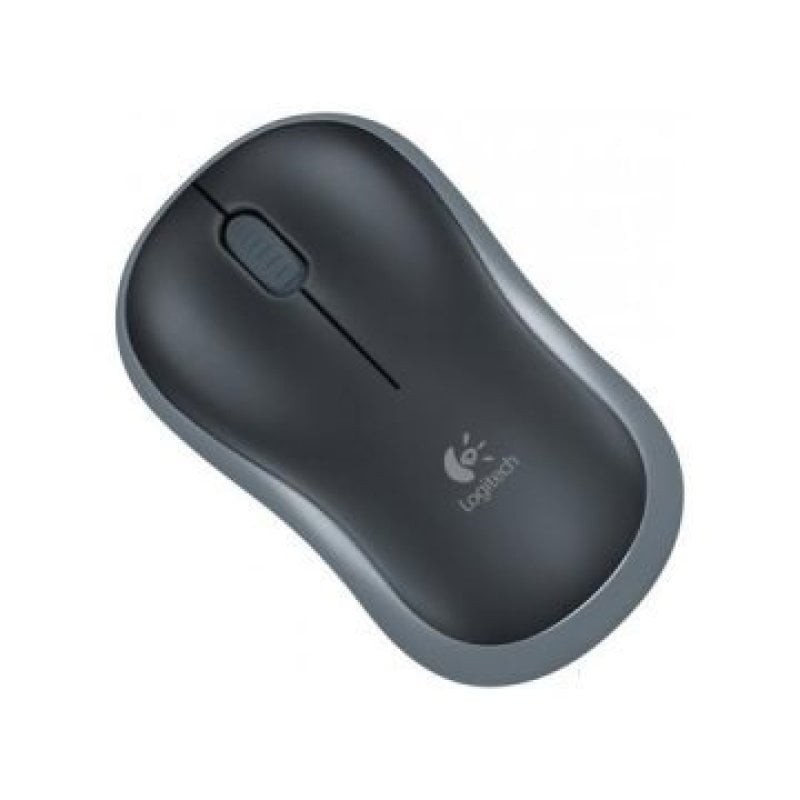Ratón Logitech inalámbrico 1000 DPI ergonómico 3 botones gris alcance 10m