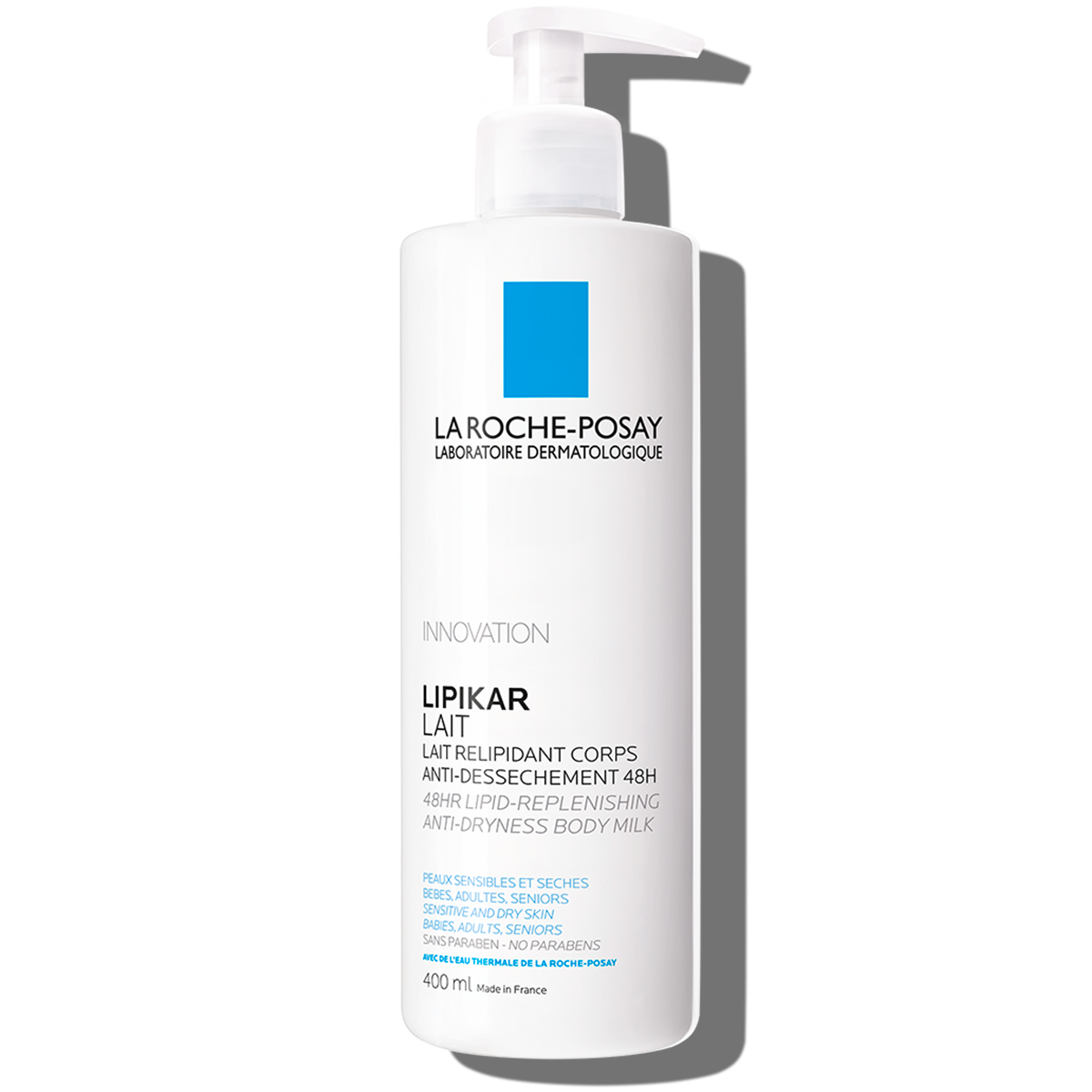 La Roche-Posay Lipikar Leche Corporal 400 ml - Repara la Barrera Cutánea con Niacinamida y Manteca de Karité