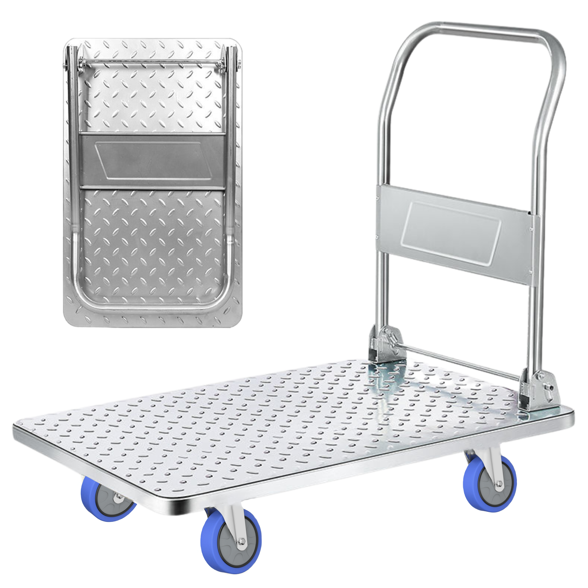 MAGIC SELECT Carro Plataforma Plegable para Mudanzas y Almacén con Ruedas Giratorias y Capacidad de Carga de 250 Kg