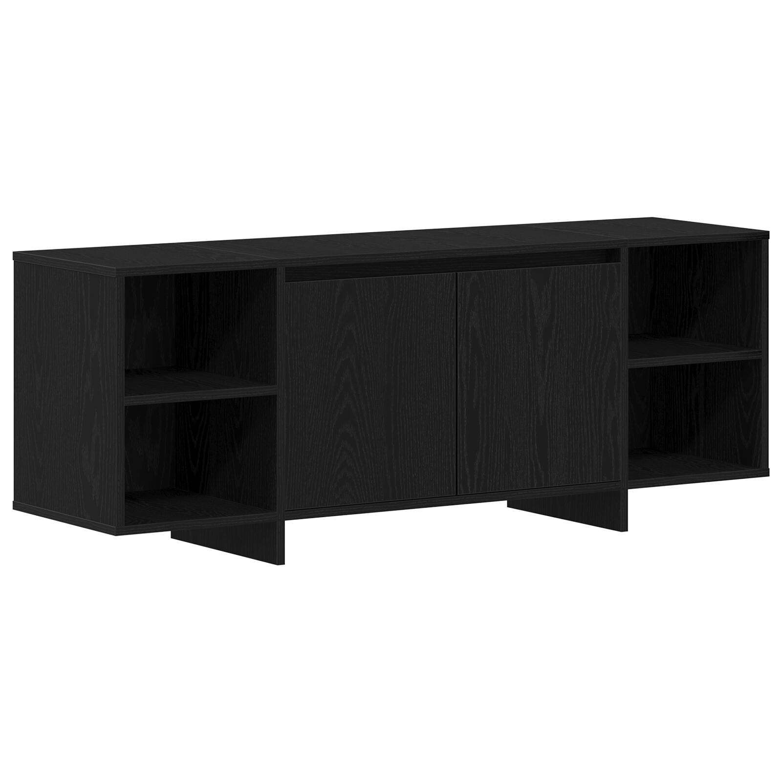 vidaXL Stand para TV - Roble Negro - 120x30x40.5 cm - Hecho de Madera Elaborada